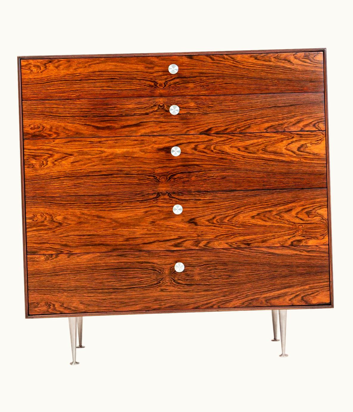 George Nelson George Nelson Five-Drawer Thin Edge Rosewood Dresser