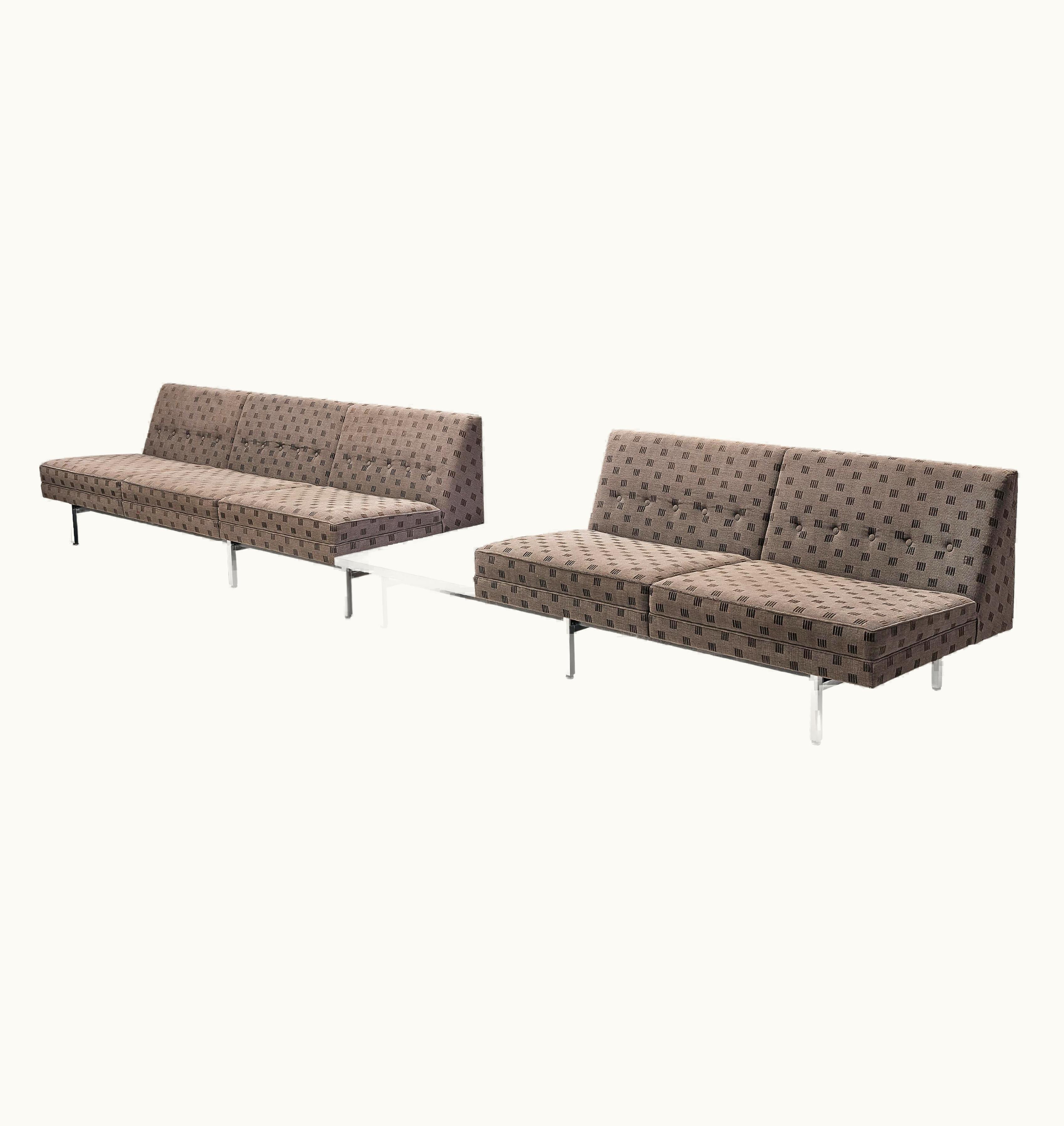 George Nelson George Nelson For Herman Miller Modular Set Of Sofas And Side Table