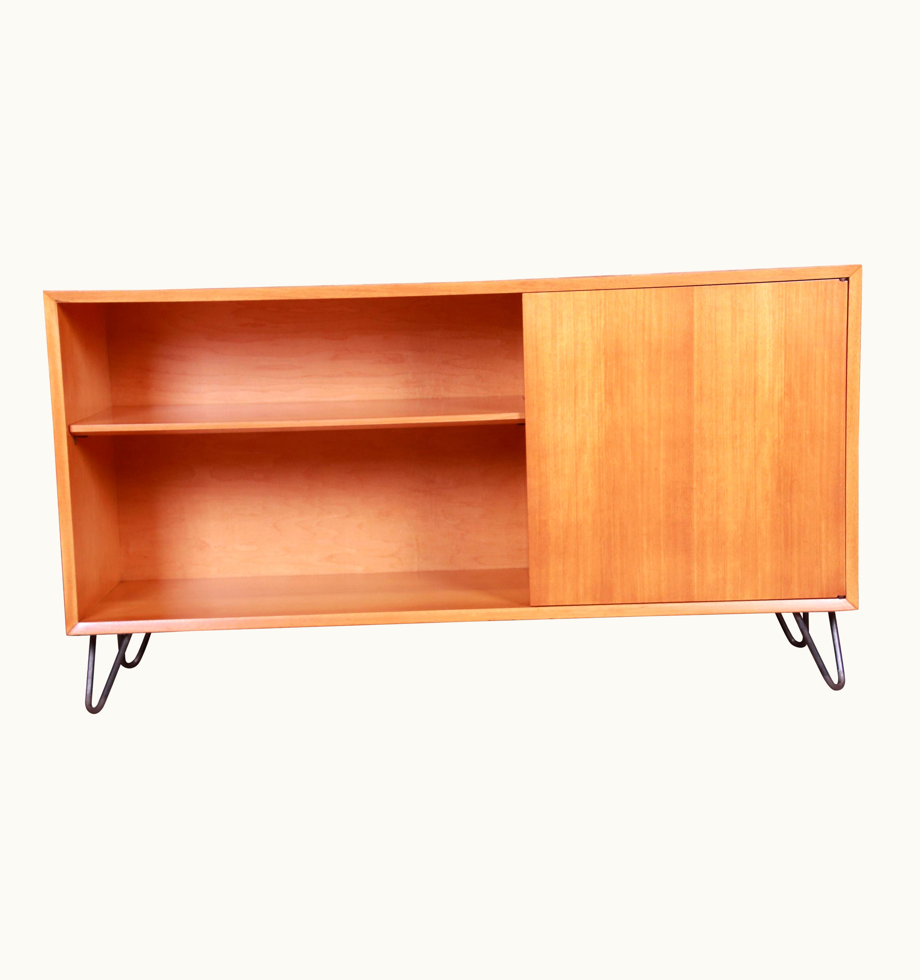 George Nelson George Nelson For Herman Miller Primavera Wood Credenza Or Bookcase, Refinished
