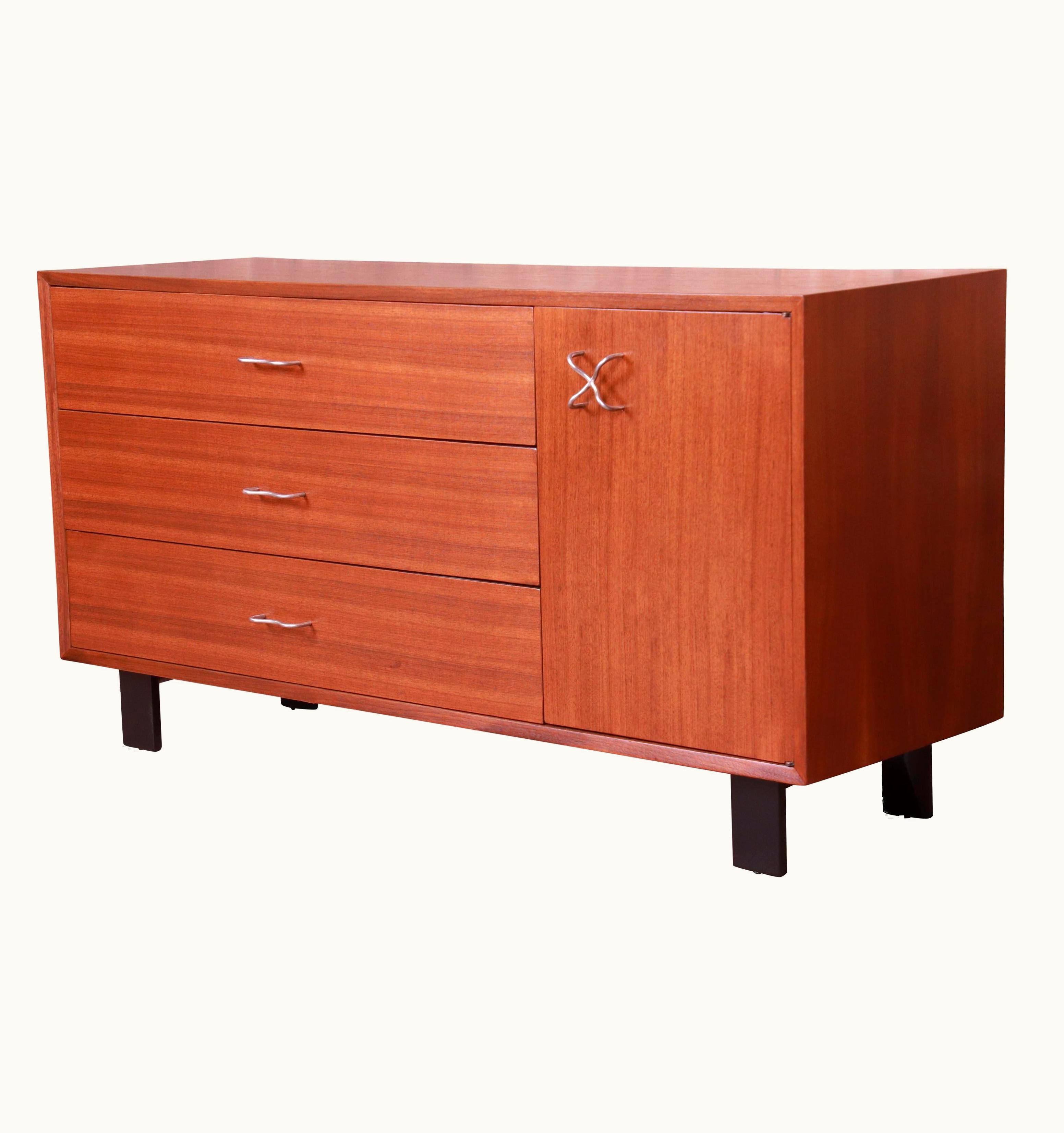 George Nelson George Nelson For Herman Miller Walnut Sideboard Credenza, Newly Refinished