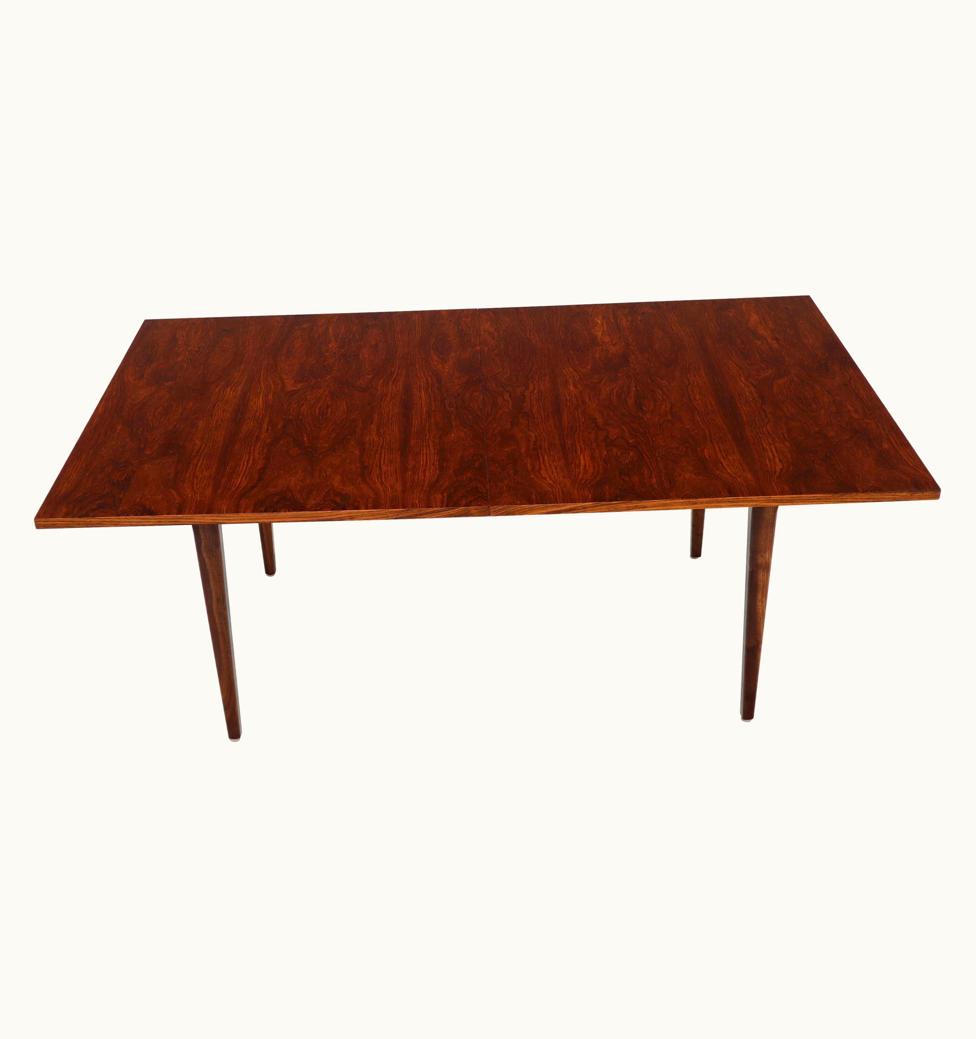 George Nelson George Nelson Rosewood Rectangular Dining Table By George Nelson For Herman Miller 2 Leaves