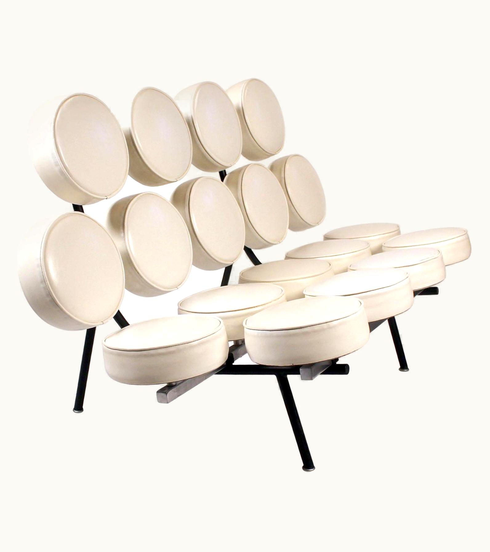 George Nelson George Nelson Museum Quality Early Marshmallow Sofa By George Nelson For Herman Miller