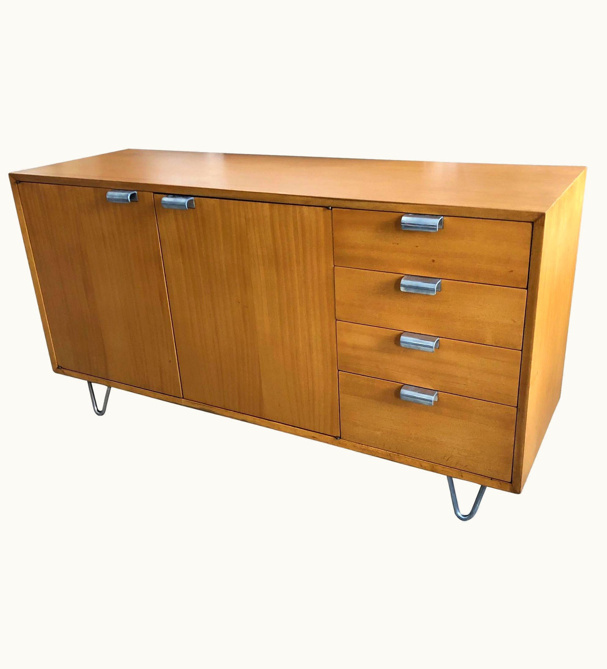 George Nelson George Nelson Classic George Nelson Credenza For Herman Miller With Hairpin Legs
