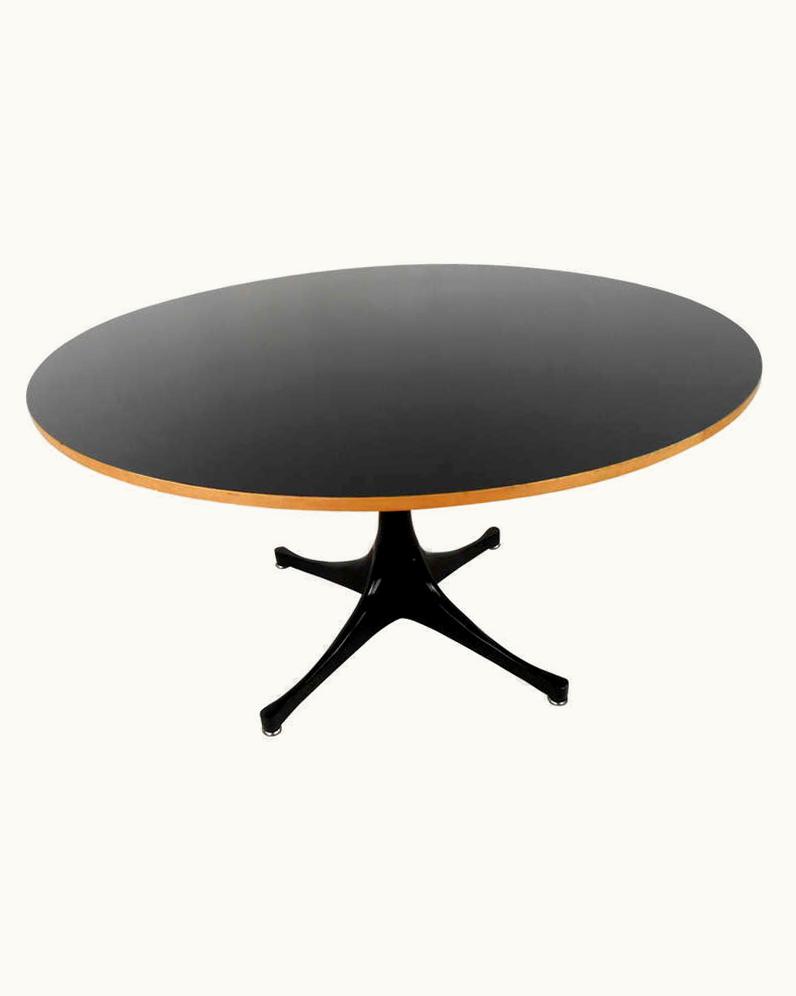 George Nelson Mid-Century Style Pedestal End Table By George Nelson For Herman Miller