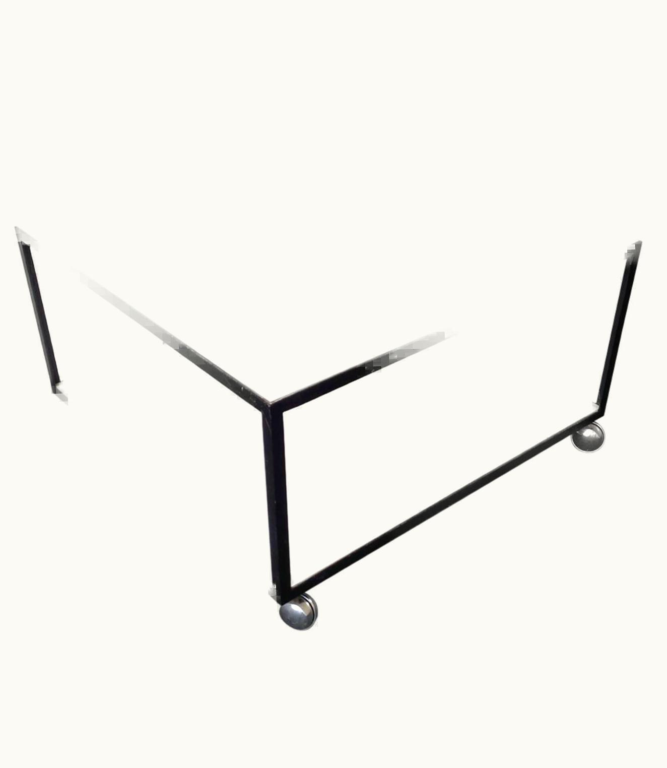 George Nelson Rare George Nelson Coffetable With Castors