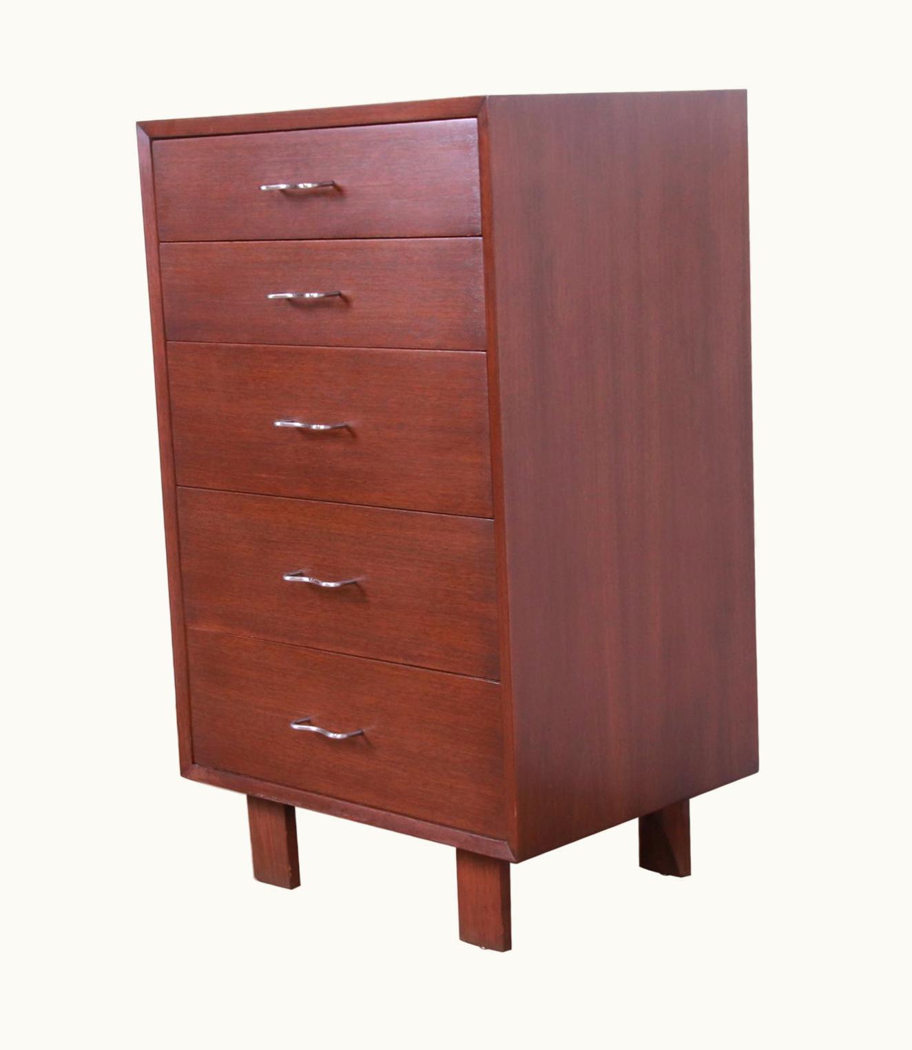 George Nelson For Herman Miller Walnut Chest Of Drawers, 1950s