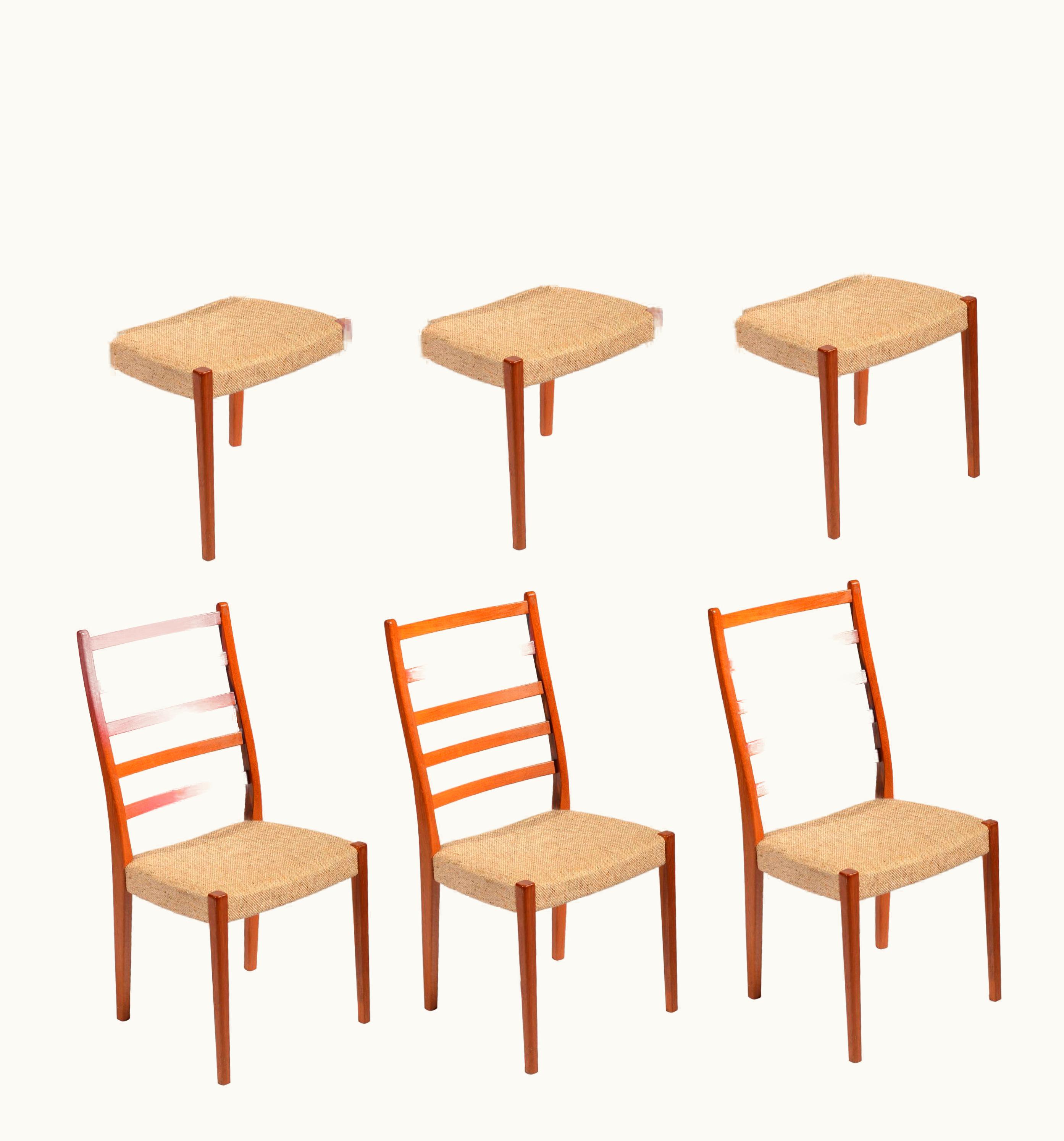 George Nelson George Nelson 6 Teak Dining Chairs By Svegards Markaryd, Sweden