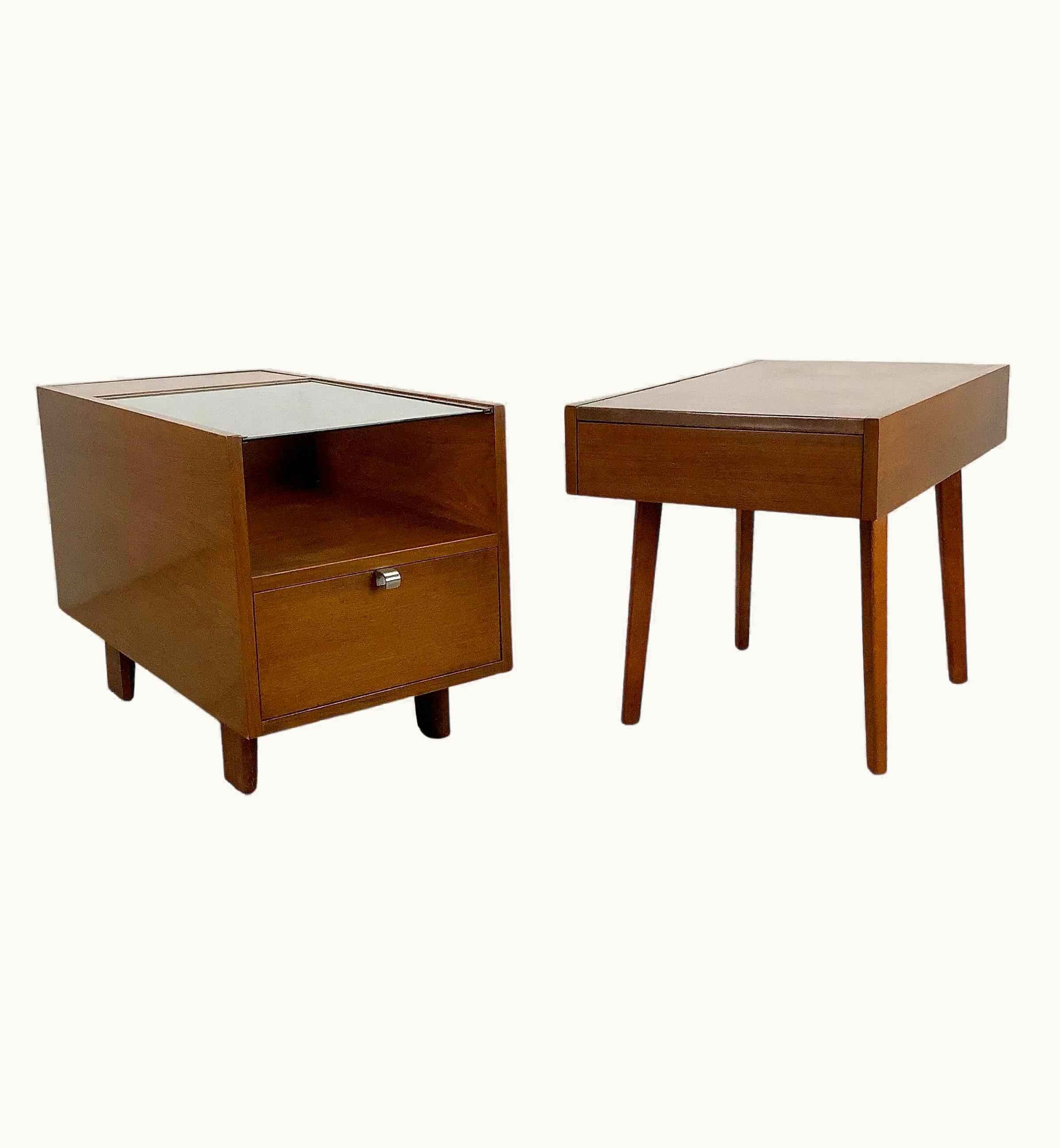 George Nelson George Nelson Pair Herman Miller Side Tables By George Nelson