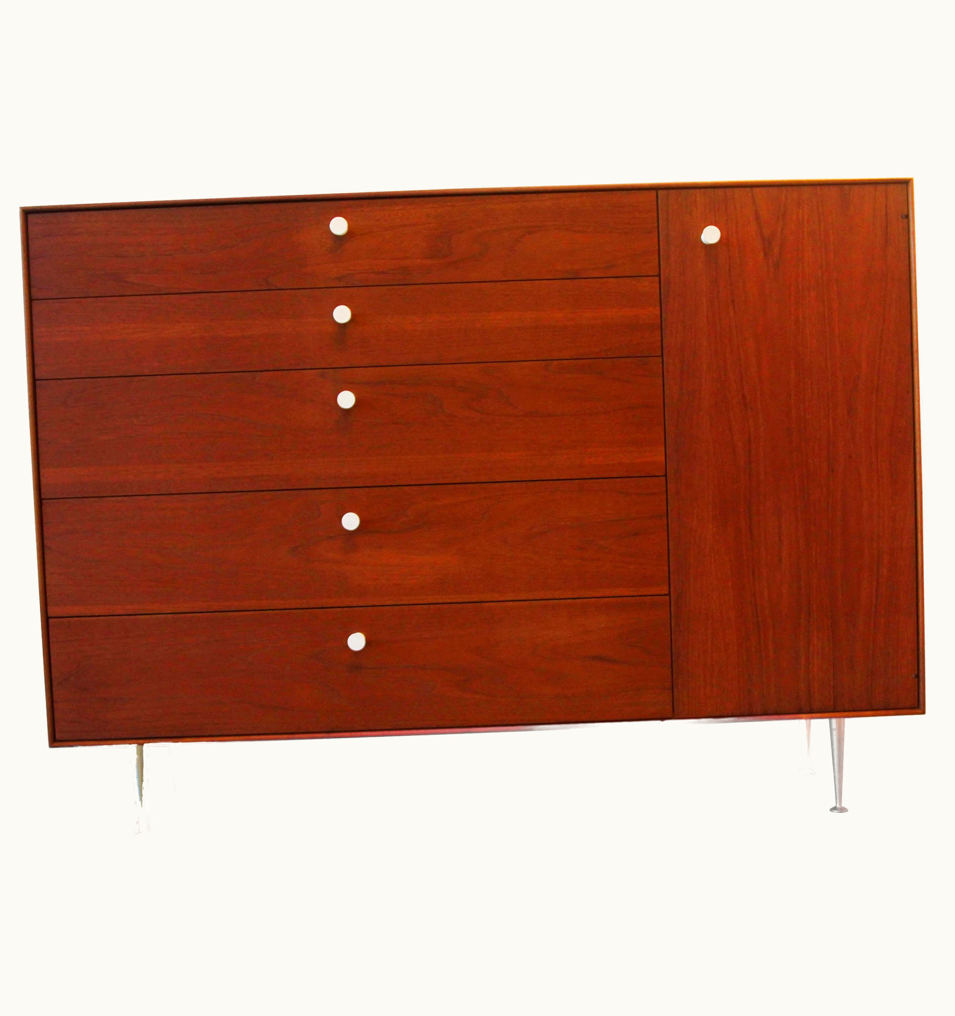 George Nelson George Nelson Pair George Nelson Rosewood Thin Edge Prototype Chest Dresser Herman Miller