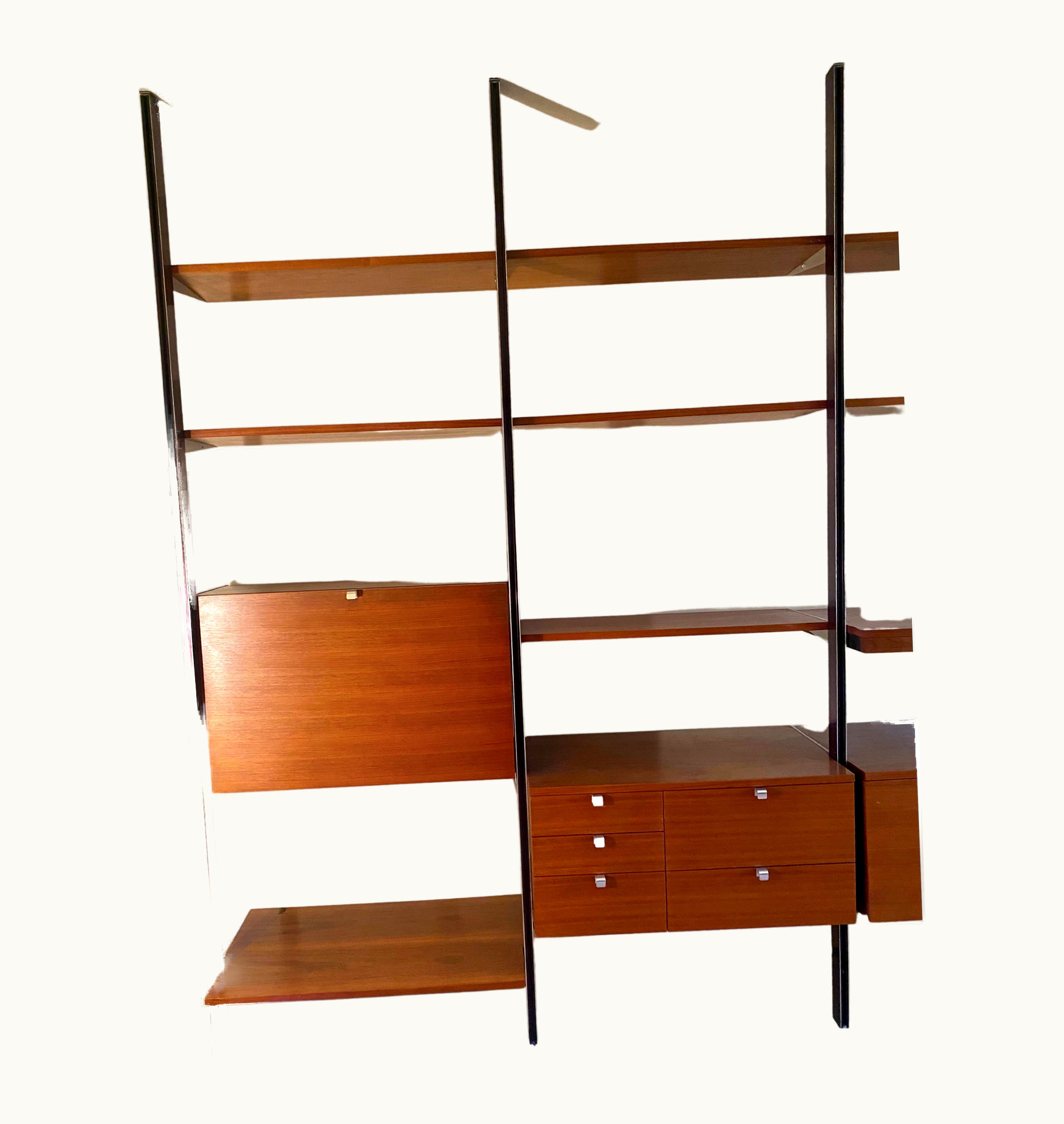 George Nelson George Nelson Outstanding Early George Nelson C S, , 4-Bay Wall System, Herman Miller