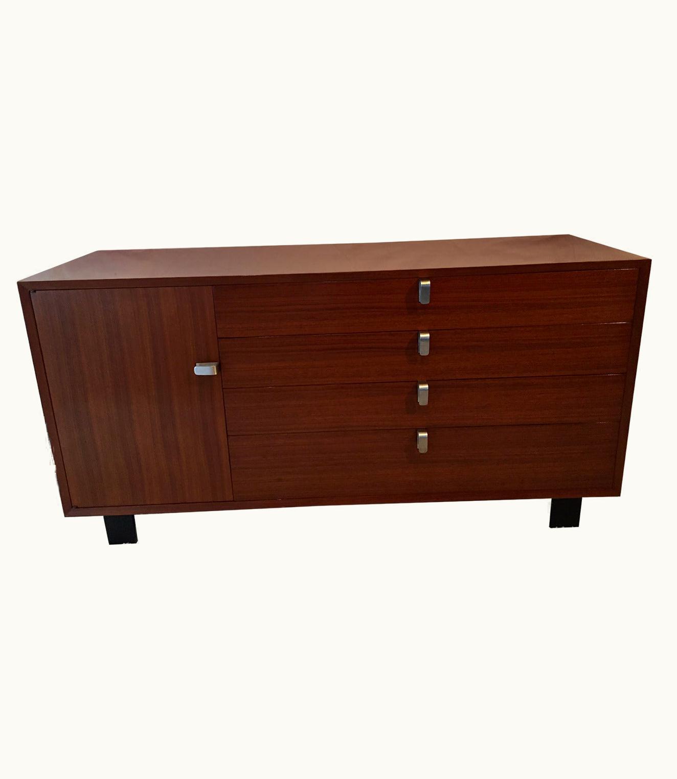 George Nelson George Nelson Cabinet Rare Designed Pulls For Herman Miller