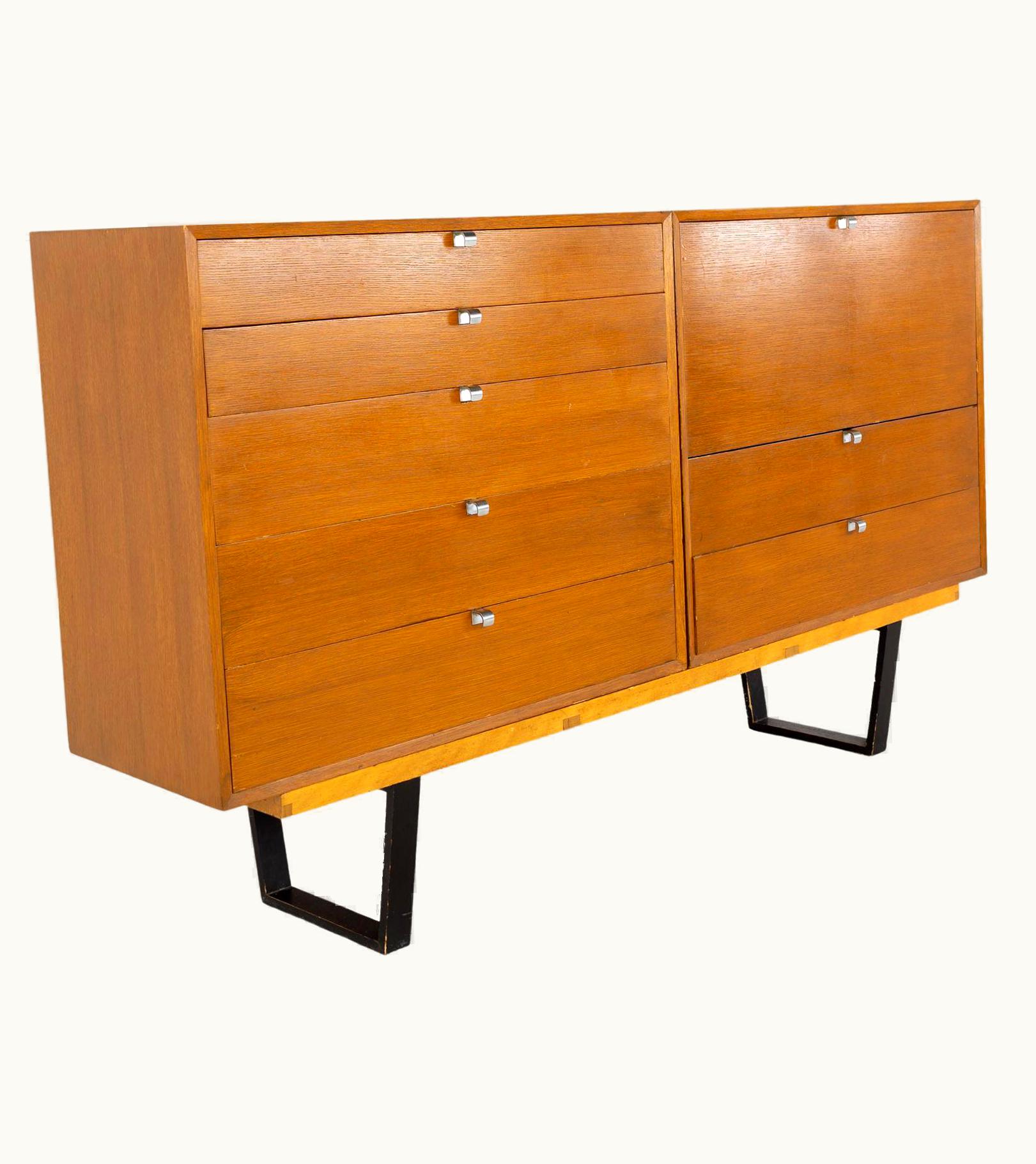 George Nelson George Nelson Herman Miller MCM Modular 5 Drawer Cabinet And Bar Cabinet Bench