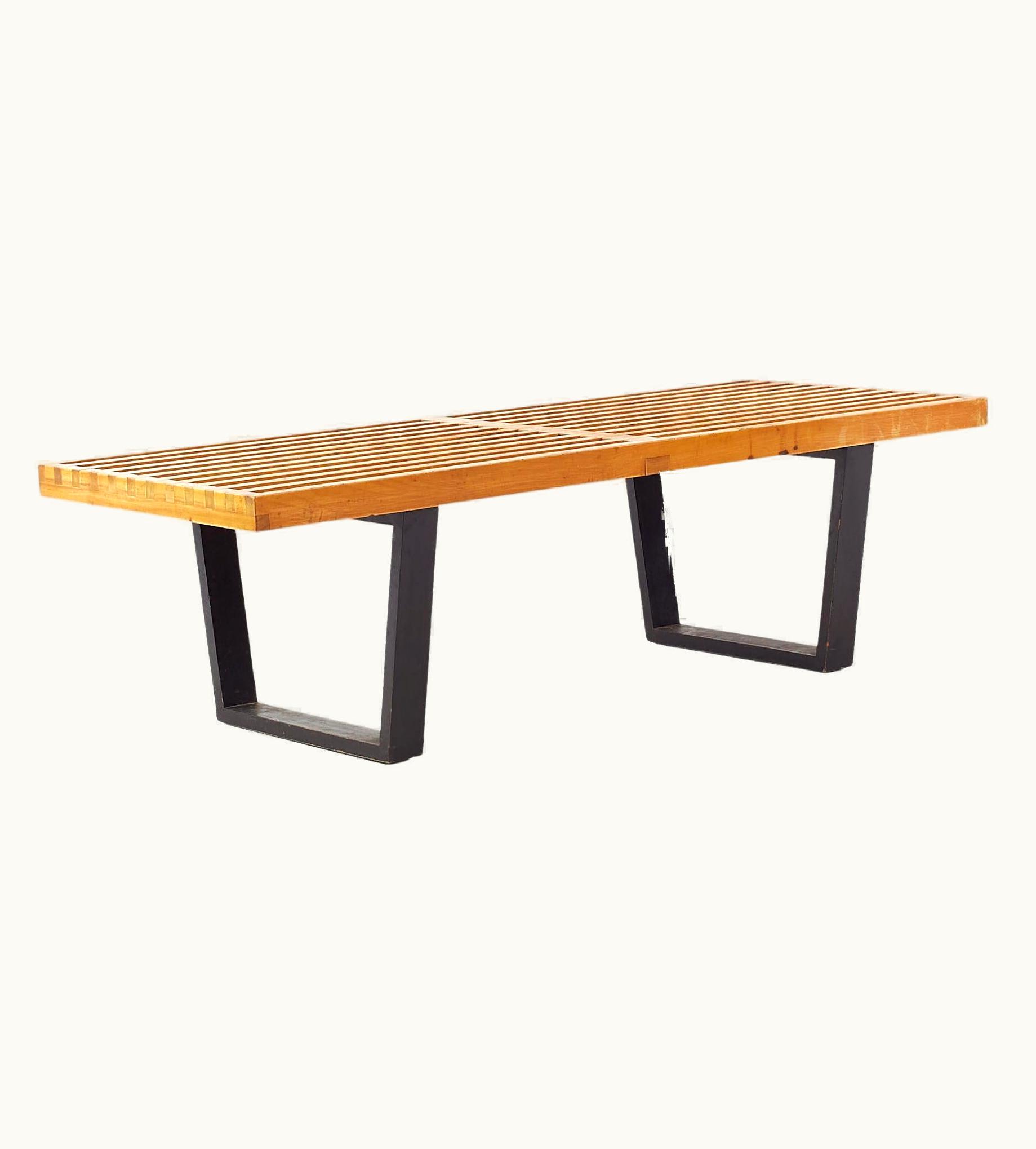 George Nelson George Nelson For Herman Miller Mid-Century Slat Bench