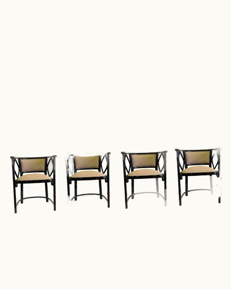 Josef Hoffmann Josef Hoffmann Great Set Of 8 Armchairs By Thonet, Austria Josef Hoffmann Design