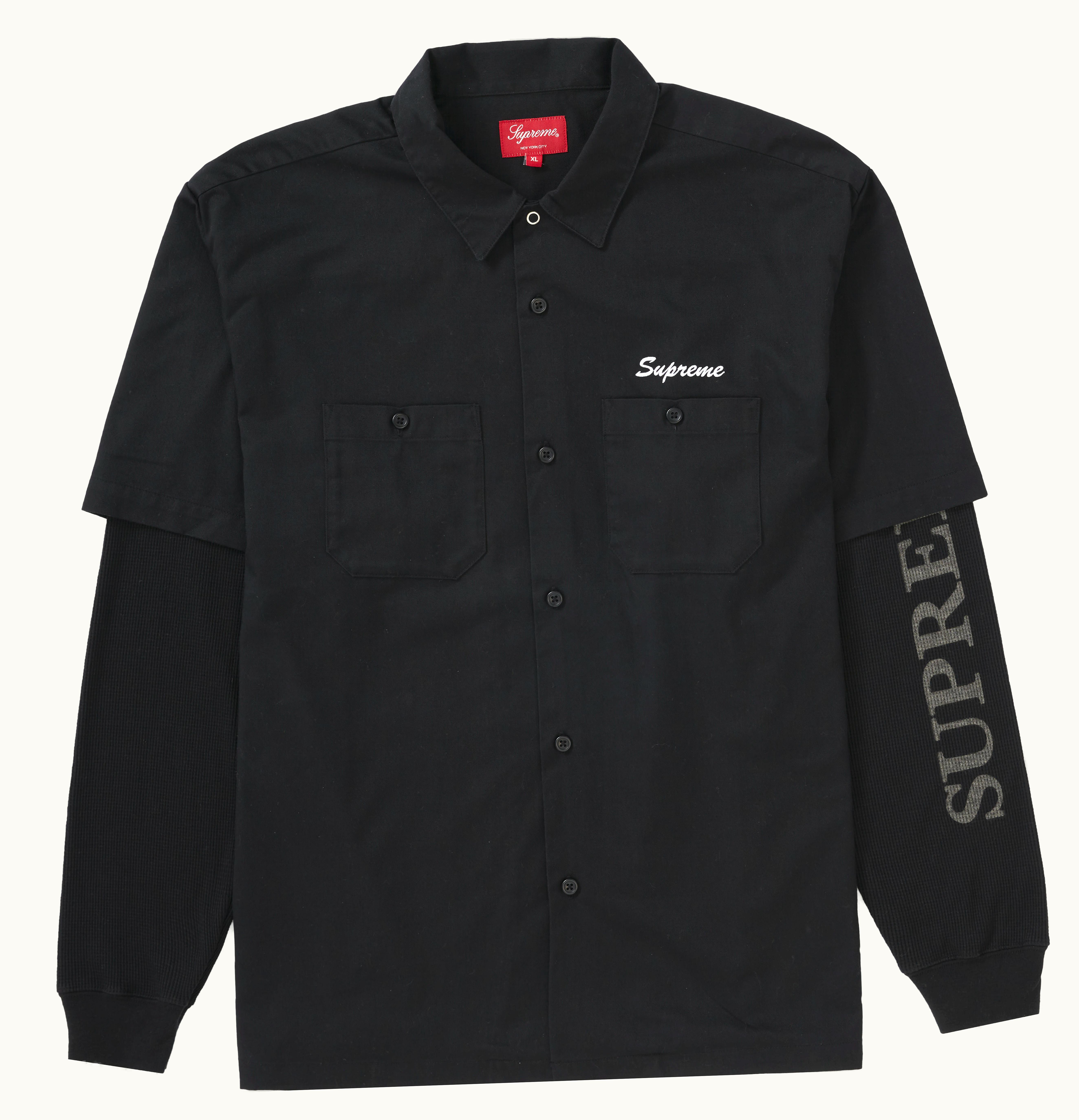 Supreme Supreme Thermal Work Shirt Black