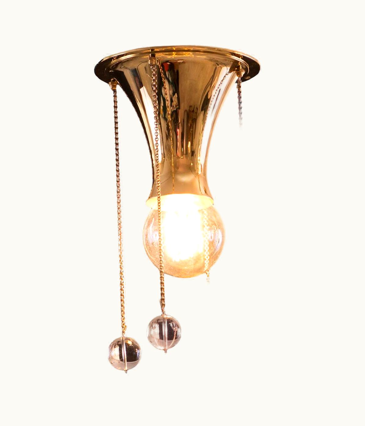 Josef Hoffmann Josef Hoffmann Wiener Werkstaette Jugendstil Ceiling Lamp / Flush Pende, Re Edit