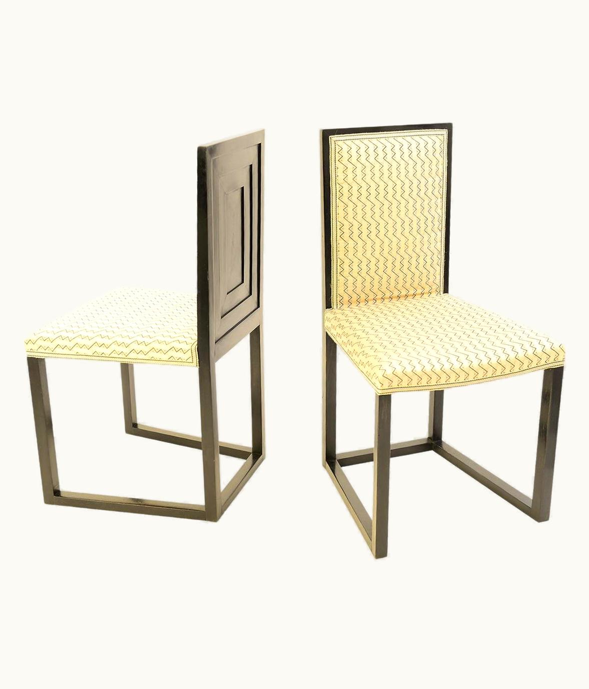 Josef Hoffmann Josef Hoffmann Pair Of Original Josef Hoffmann & Wiener Werkstätte Chairs 1904 Jugendstil