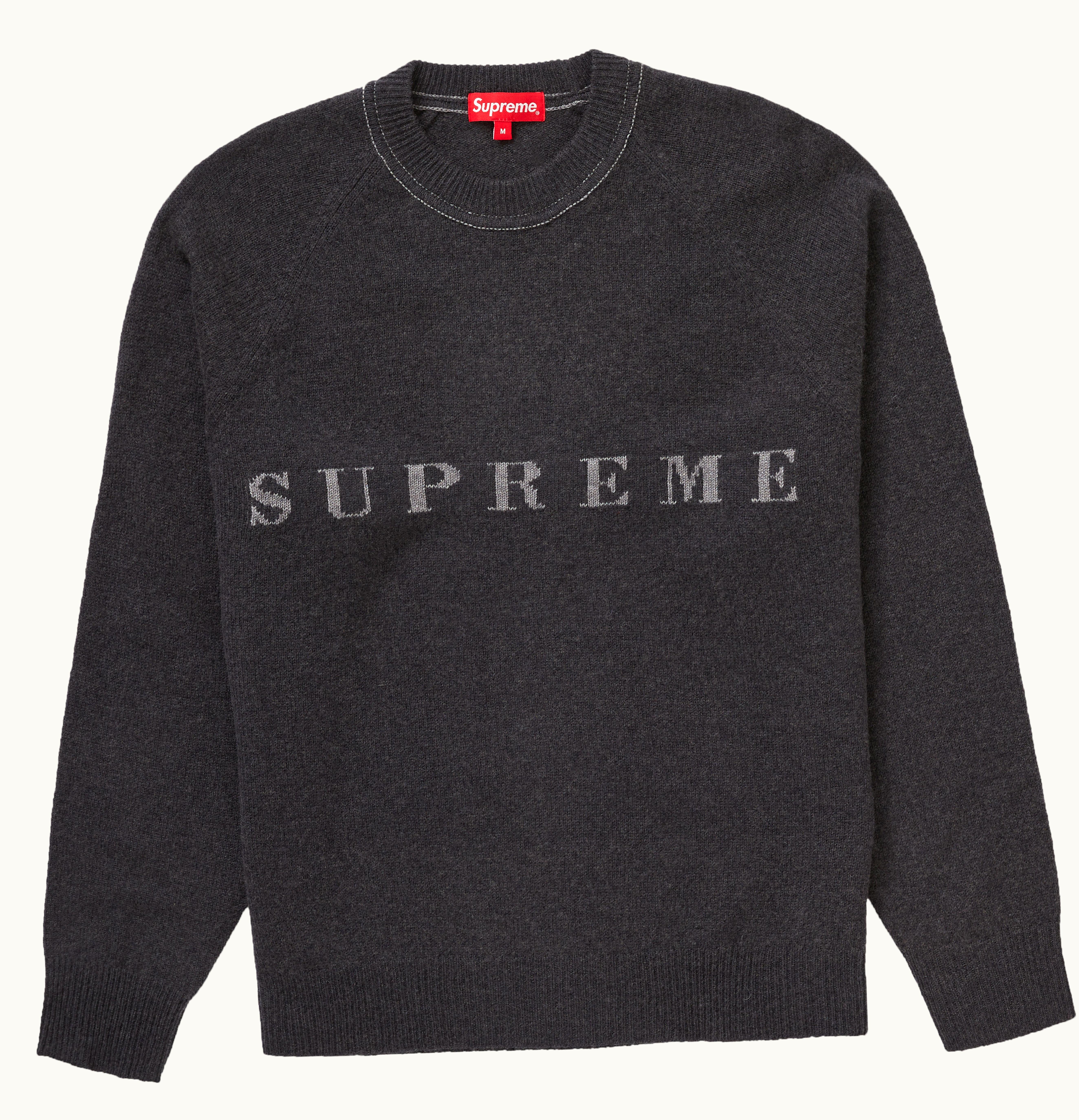 Supreme Supreme Stone Washed Sweater Black