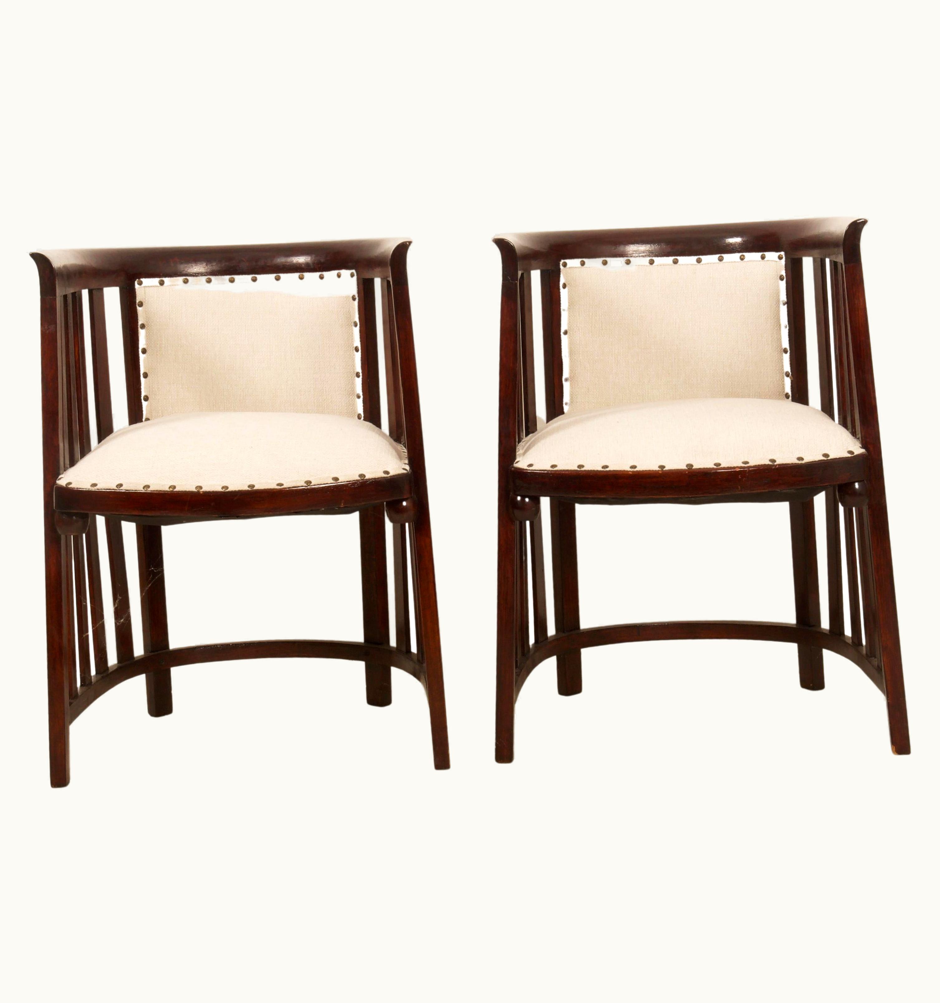 Josef Hoffmann Josef Hoffmann Armchairs By Josef Hoffmann For Thonet Vienna