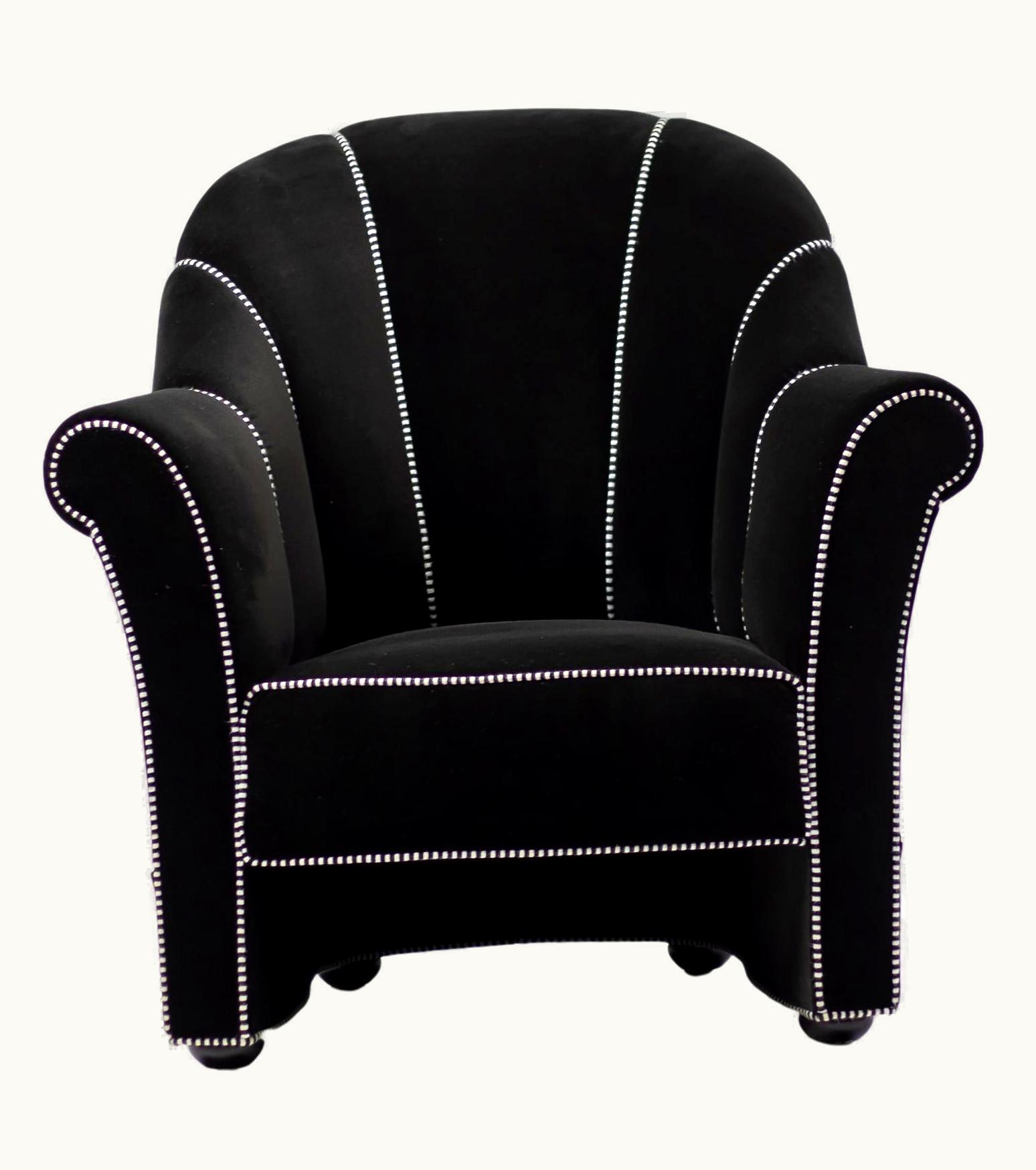 Josef Hoffmann Josef Hoffmann Haus Koller Armchairs For Wittmann In Velvet