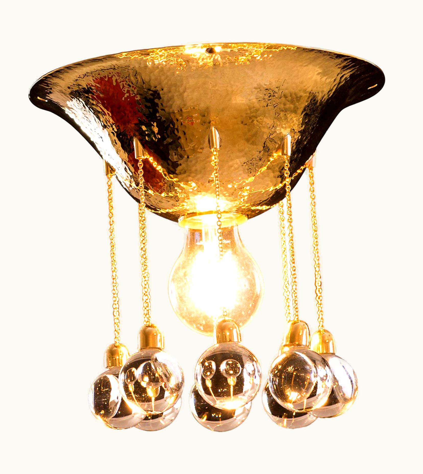 Josef Hoffmann Josef Hoffmann Flush Mount Josef Hoffmann&Wiener Werksaette Apptm Wittgenstein, Re Edition