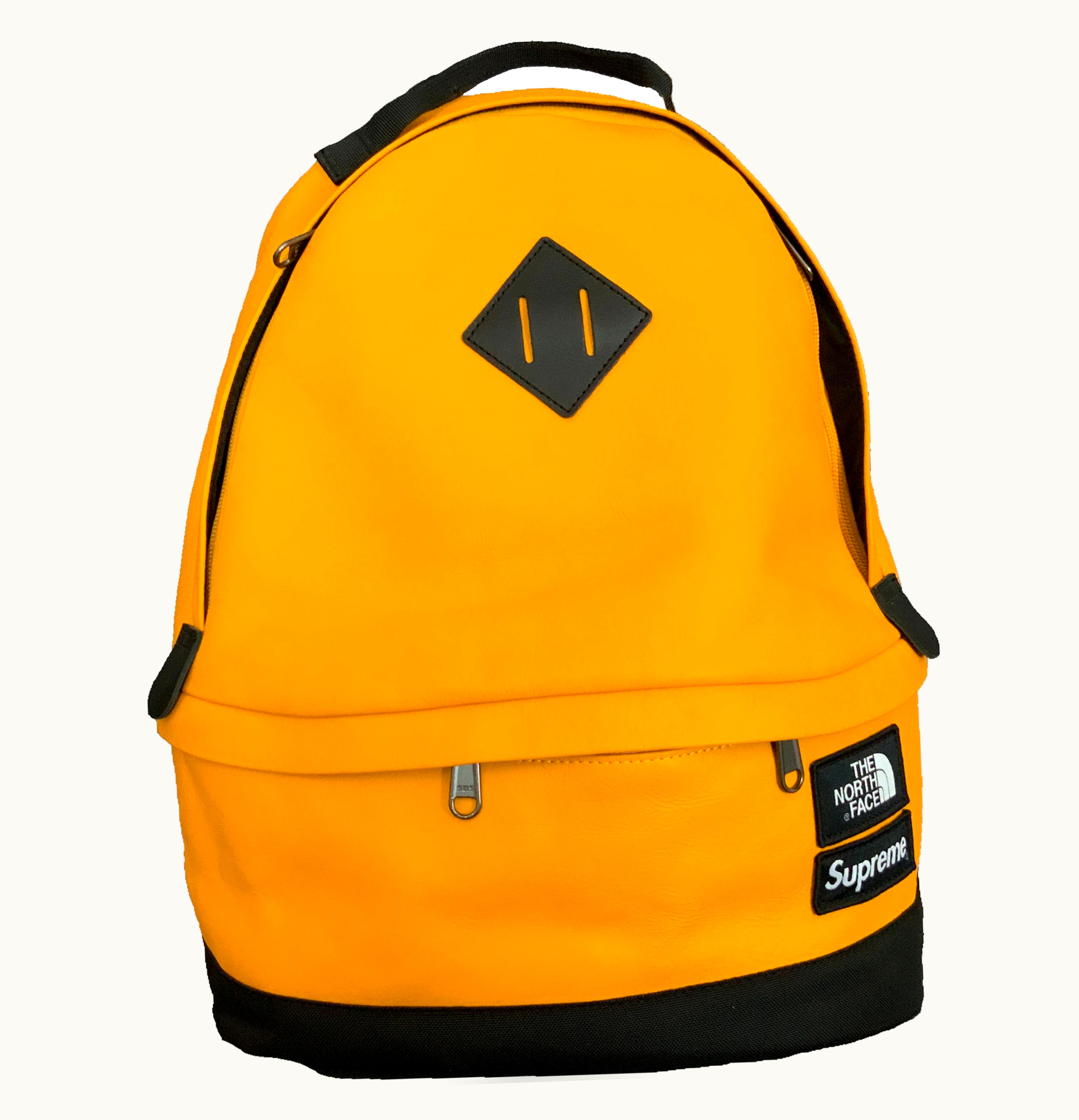 Supreme Supreme The North Face Leather Day Pack Yellow