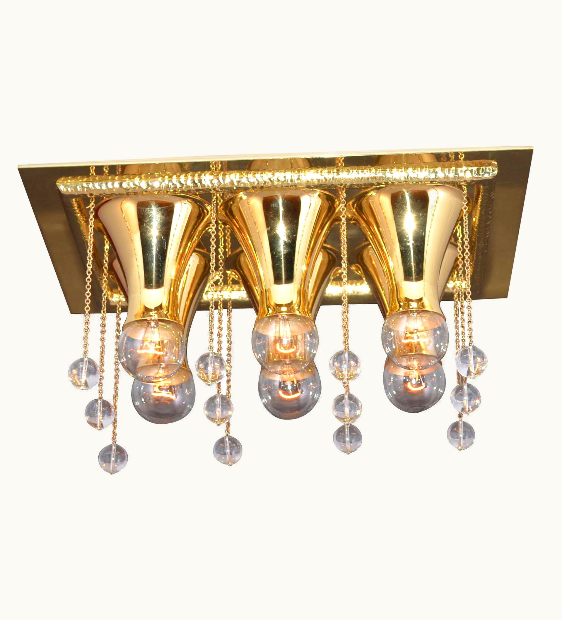 Josef Hoffmann Josef Hoffmann Ceiling Lamp Wiener Werkstaette For Karl Wittgenstein, Re-Edition