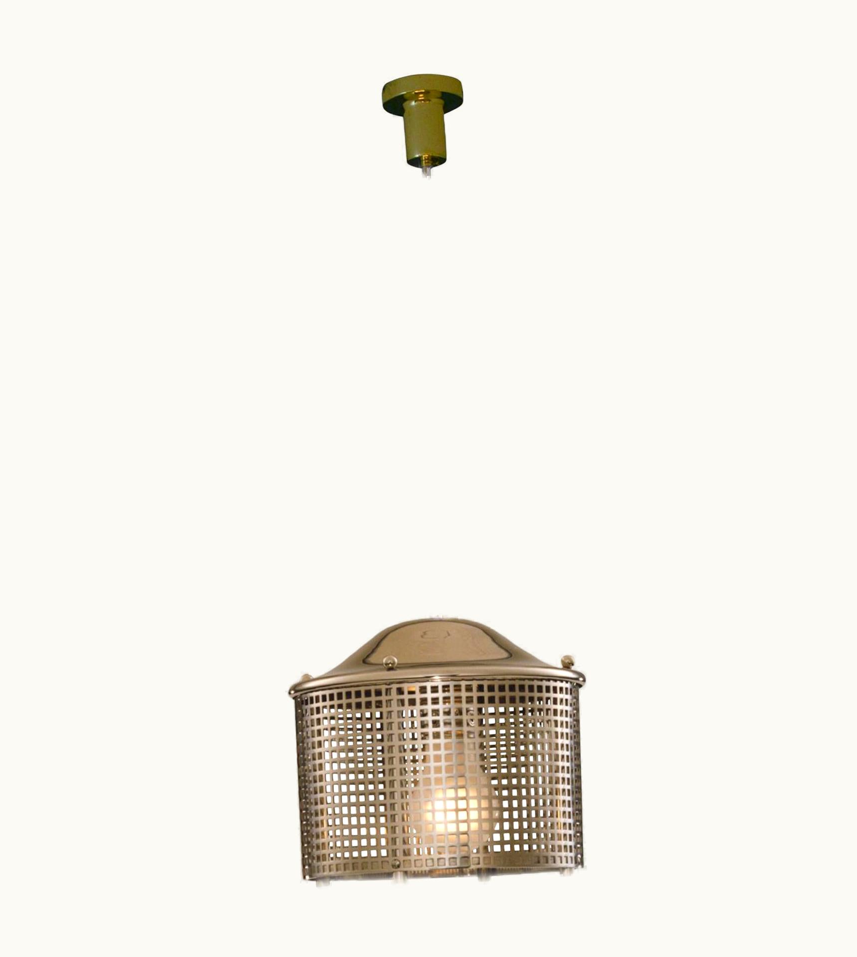 Josef Hoffmann Josef Hoffmann Wiener Werkstaette Jugendstil Pendant Lantern, Re-Edition