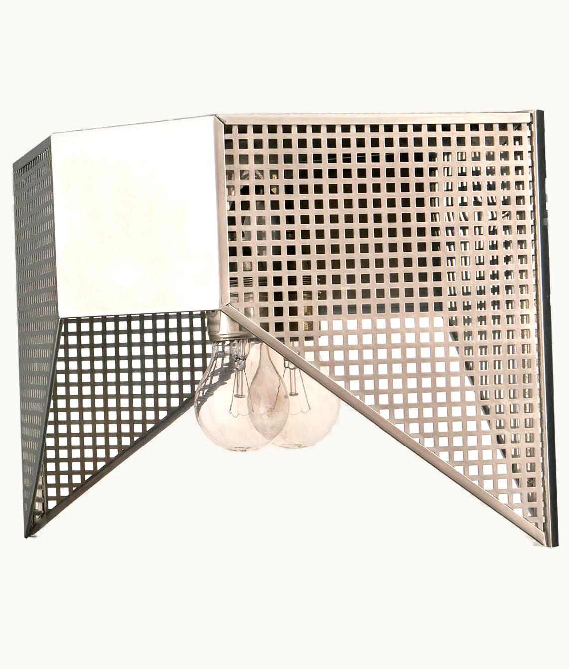 Wiener Werkstätte;Josef Hoffmann Wiener Werkstätte;Josef Hoffmannn & Wiener Werkstatte Gitterwork Wall Lamp, Re Edition