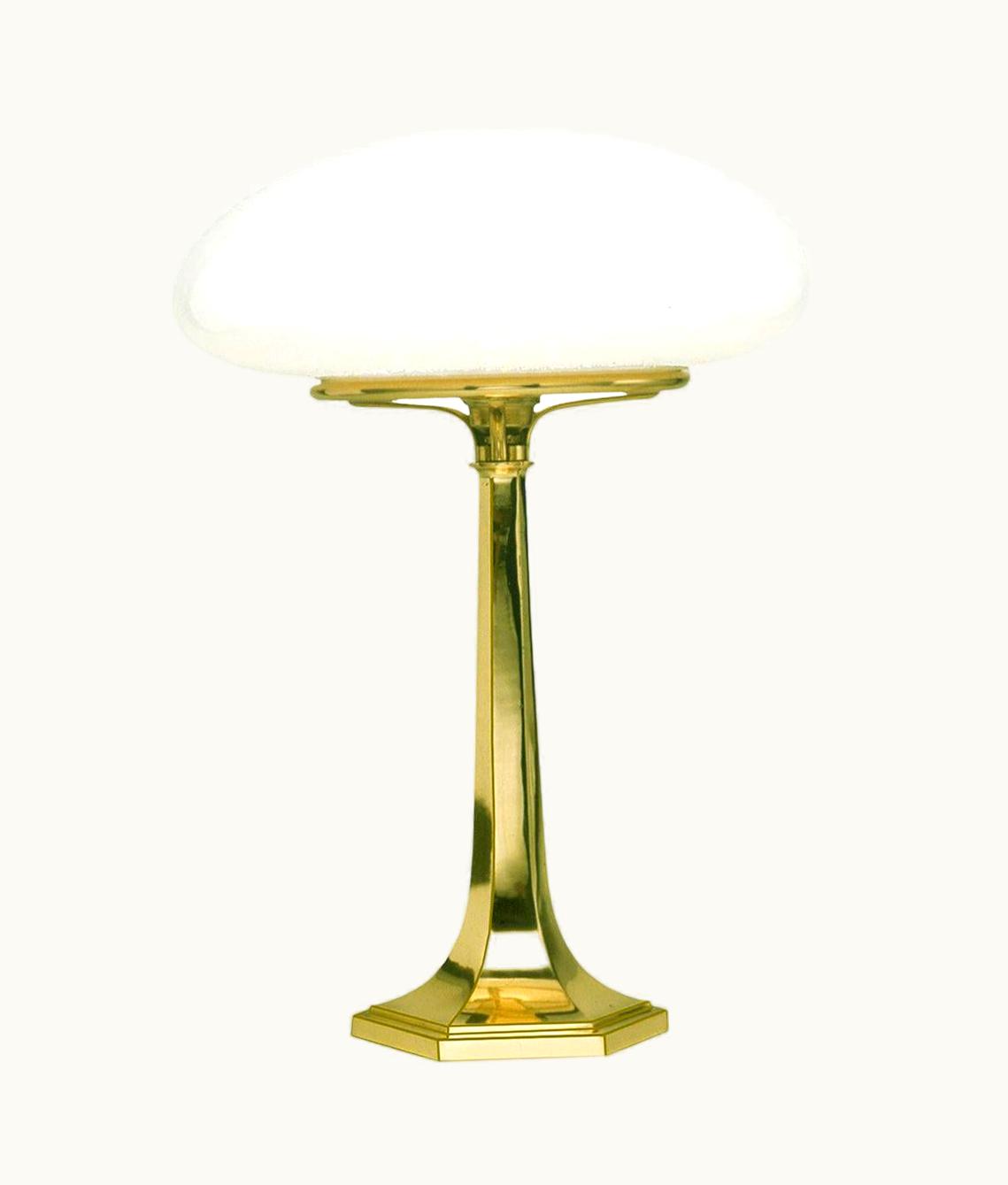 Josef Hoffmann Josef Hoffmann Table Lamp With Opaline Glass Shade, Re Edition