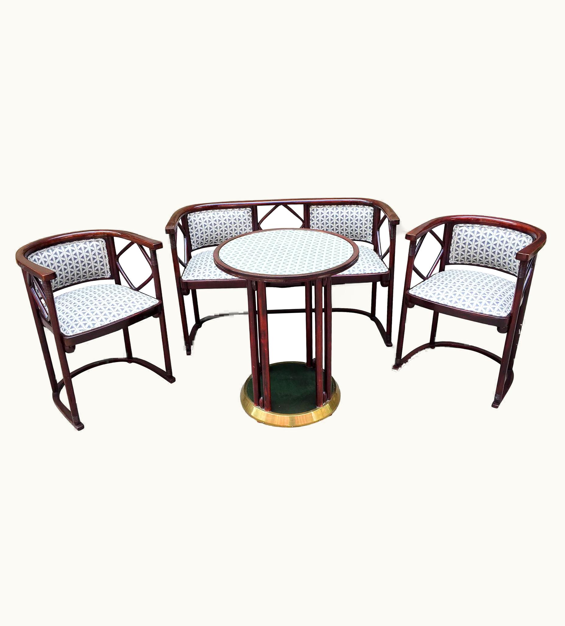Josef Hoffmann Josef Hoffmann 1930s Salon Suite By Josef Hoffmann For J&J Kohn And Mundus