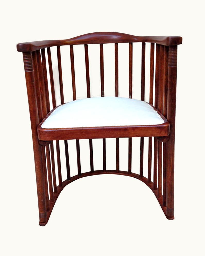 Josef Hoffmann Josef Hoffmann Joseph Hoffman For Khon Signed Barrel Chair