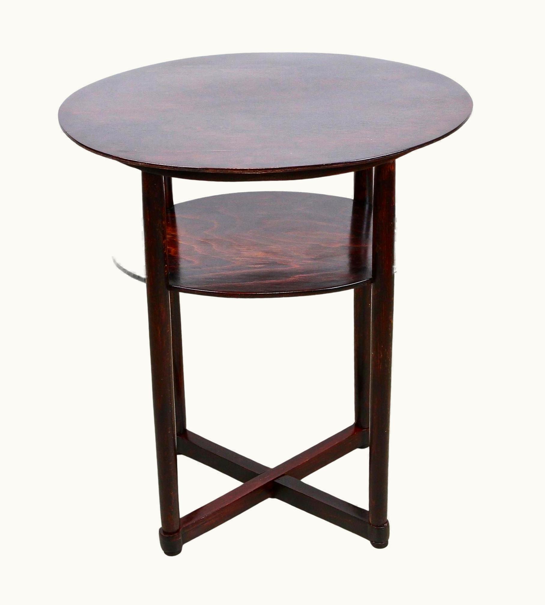 Josef Hoffmann Josef Hoffmann Art Nouveau Thonet Side Table, Design Josef Hoffmann, Austria, Circa 1910