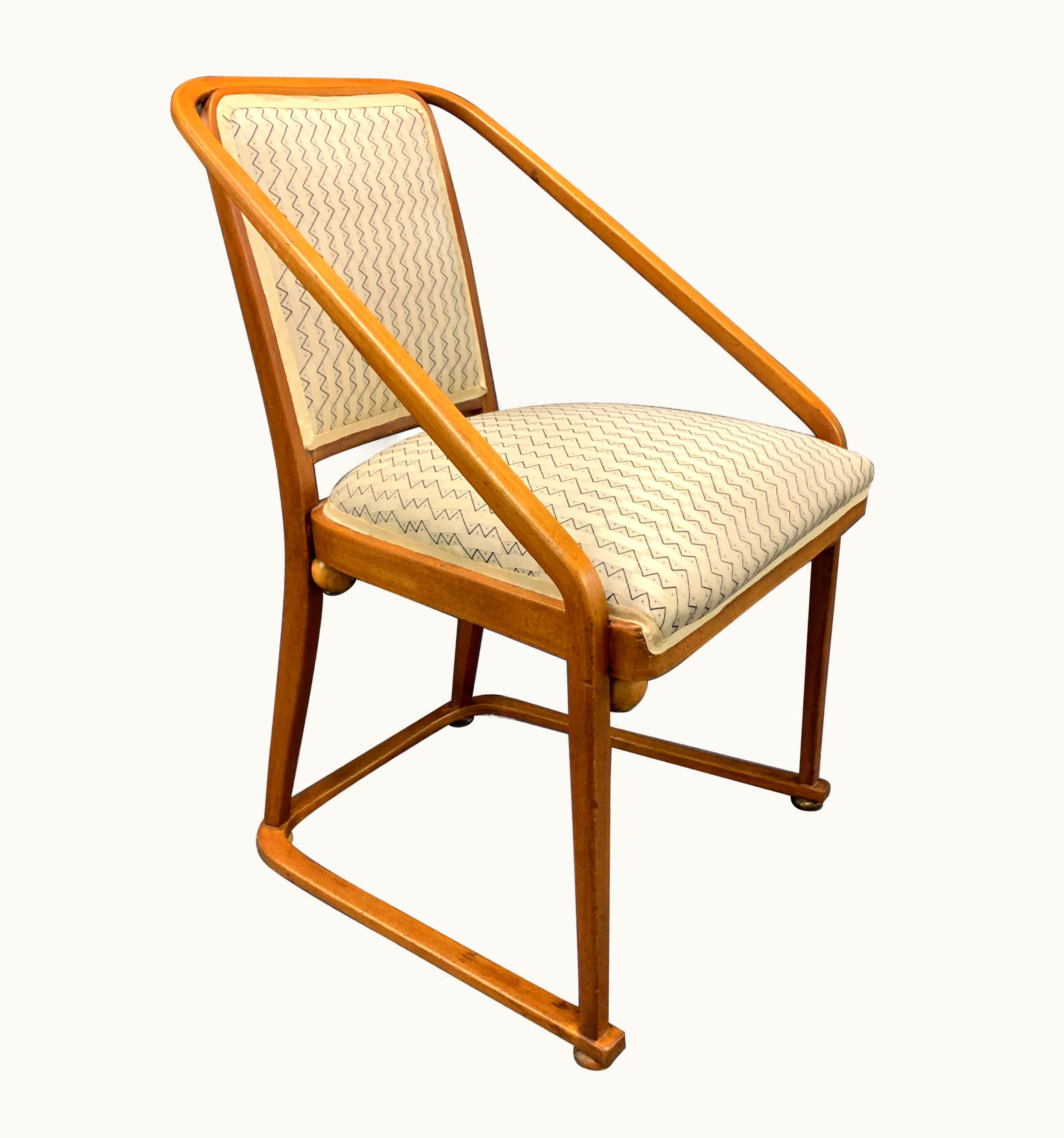 Josef Hoffmann Josef Hoffmann Very Rare Josef Hoffmann 725 B/F Chair By Jacob And Josef Kohn
