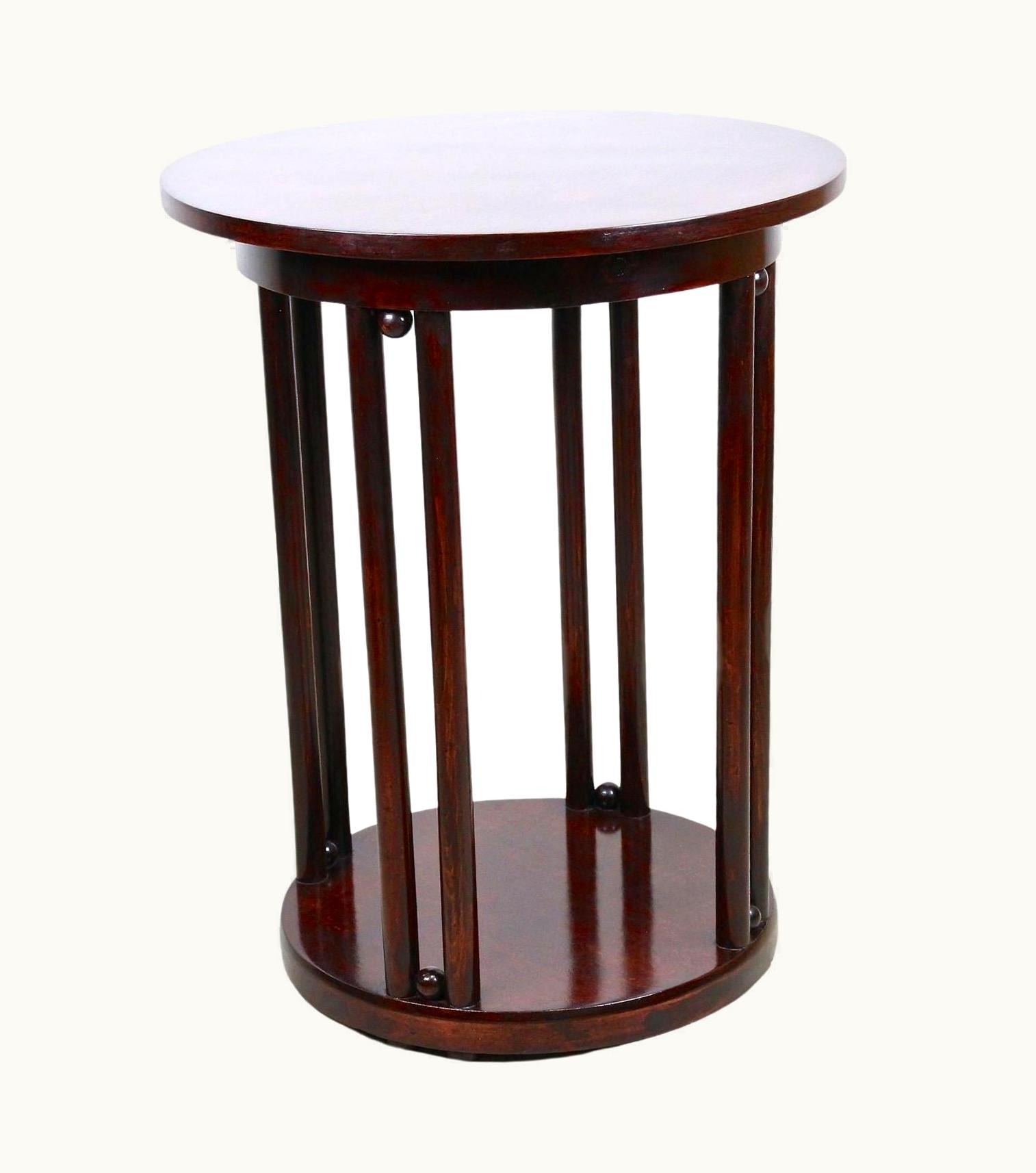 Josef Hoffmann Josef Hoffmann Thonet Bentwood Side Table, Design By Josef Hoffmann, Austria Ca. 1906