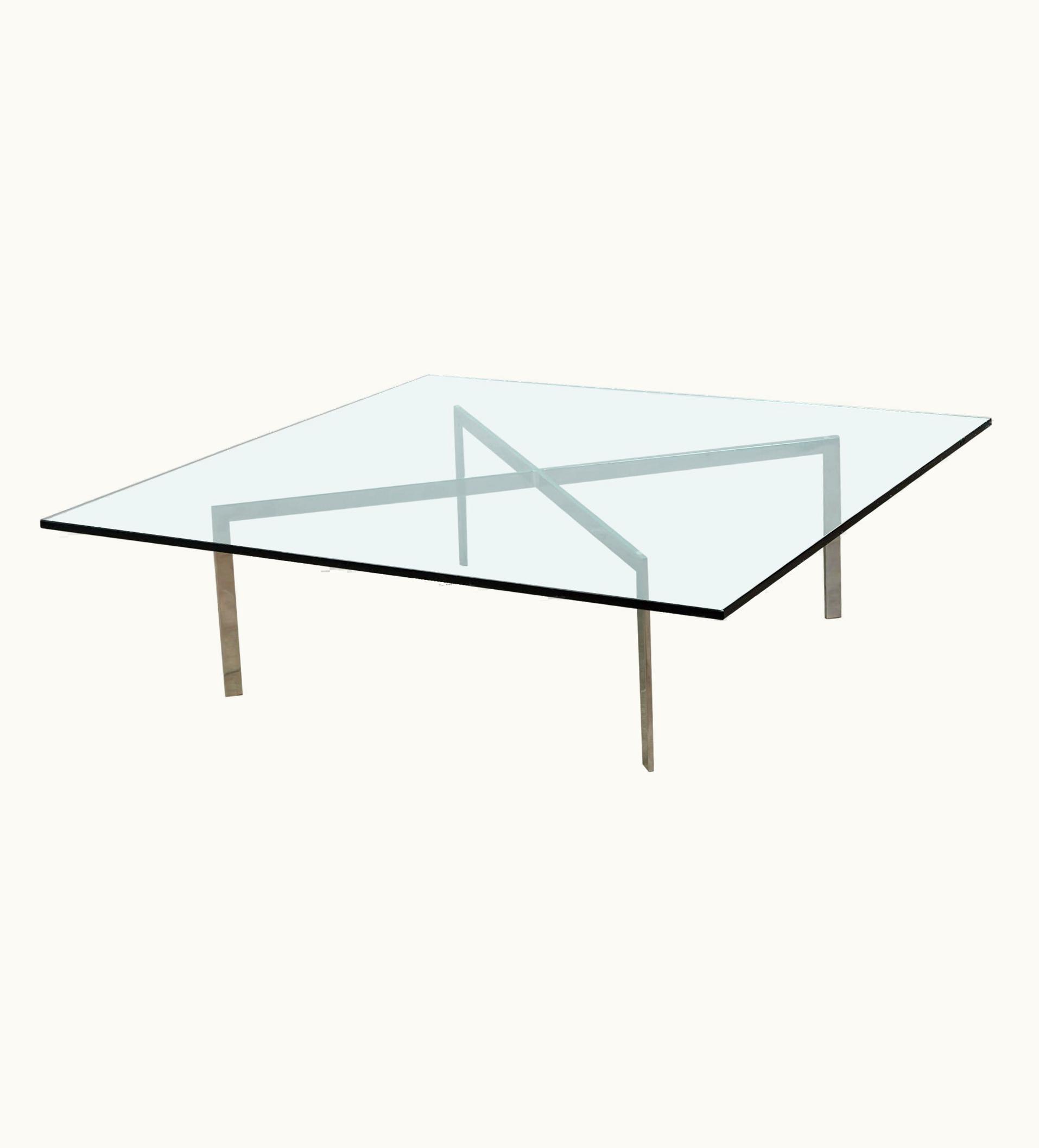 Ludwig Mies van der Rohe Ludwig Mies van der Rohe Large Barcelona Coffee Table By Mies Van Der Rohe For Knoll
