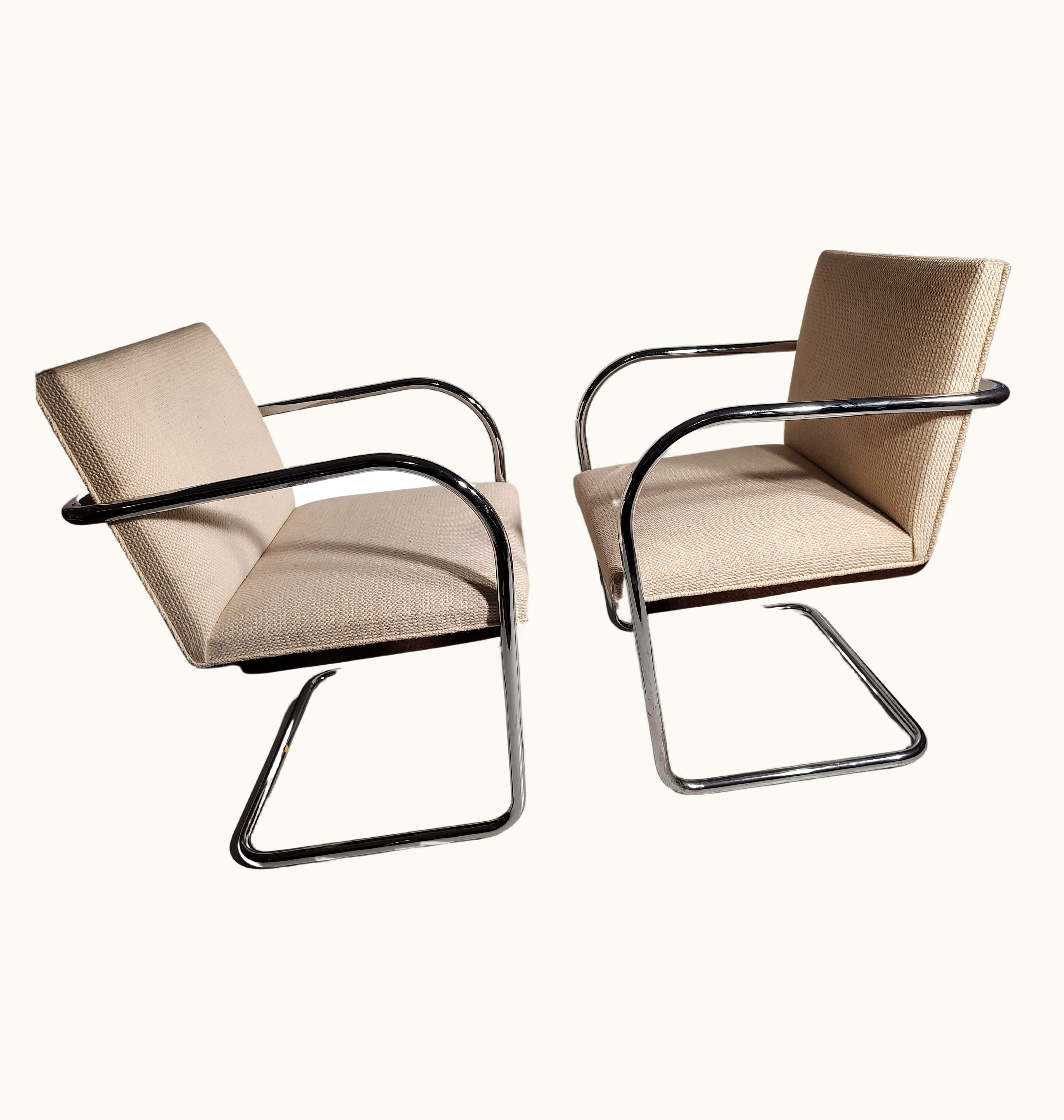 Ludwig Mies van der Rohe Ludwig Mies van der Rohe Ten Mid-Century Modern Knoll Set 10 Brno Tubular Chairs Ludwig Mies Van Der Rohe