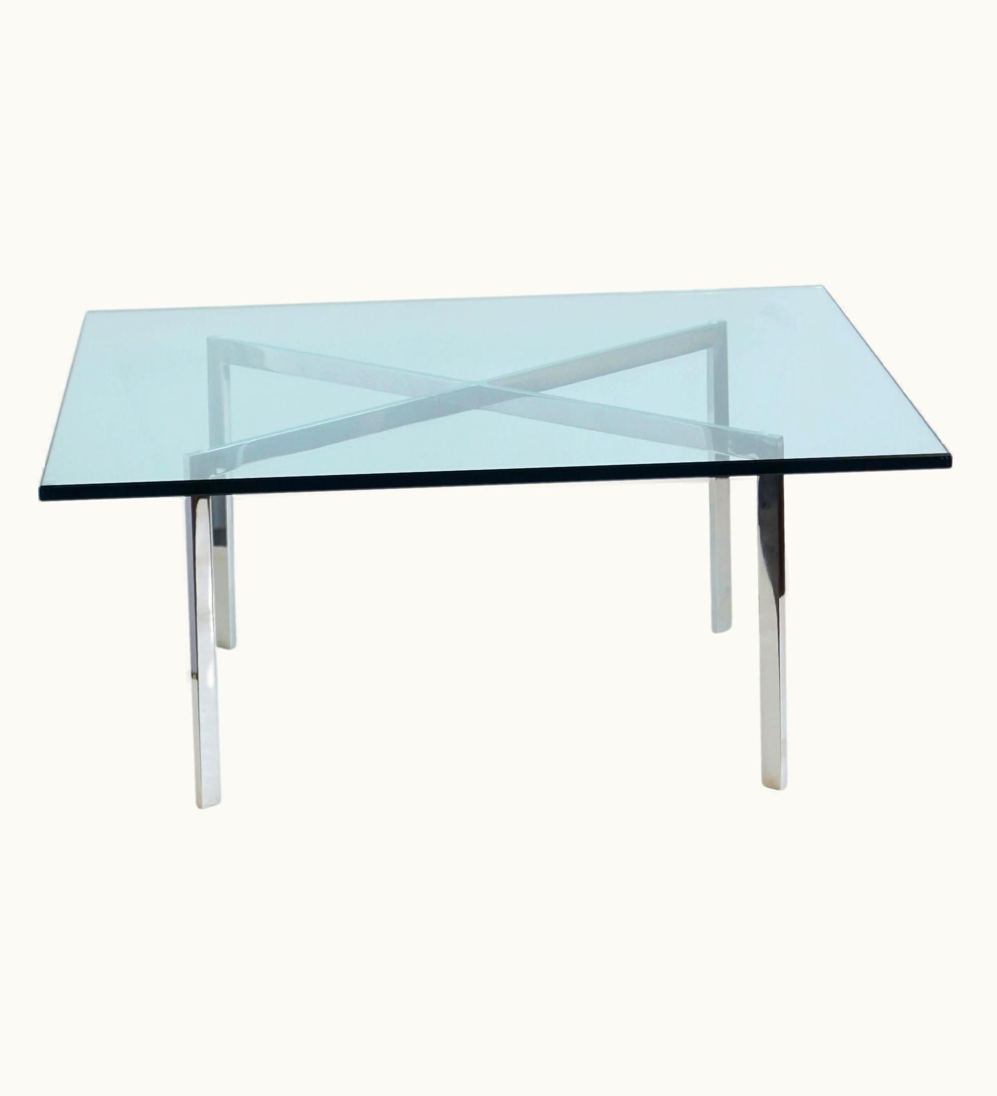 Ludwig Mies van der Rohe Ludwig Mies van der Rohe Mies Van Der Rohe For Knoll Barcelona Coffee Table, Near Perfect