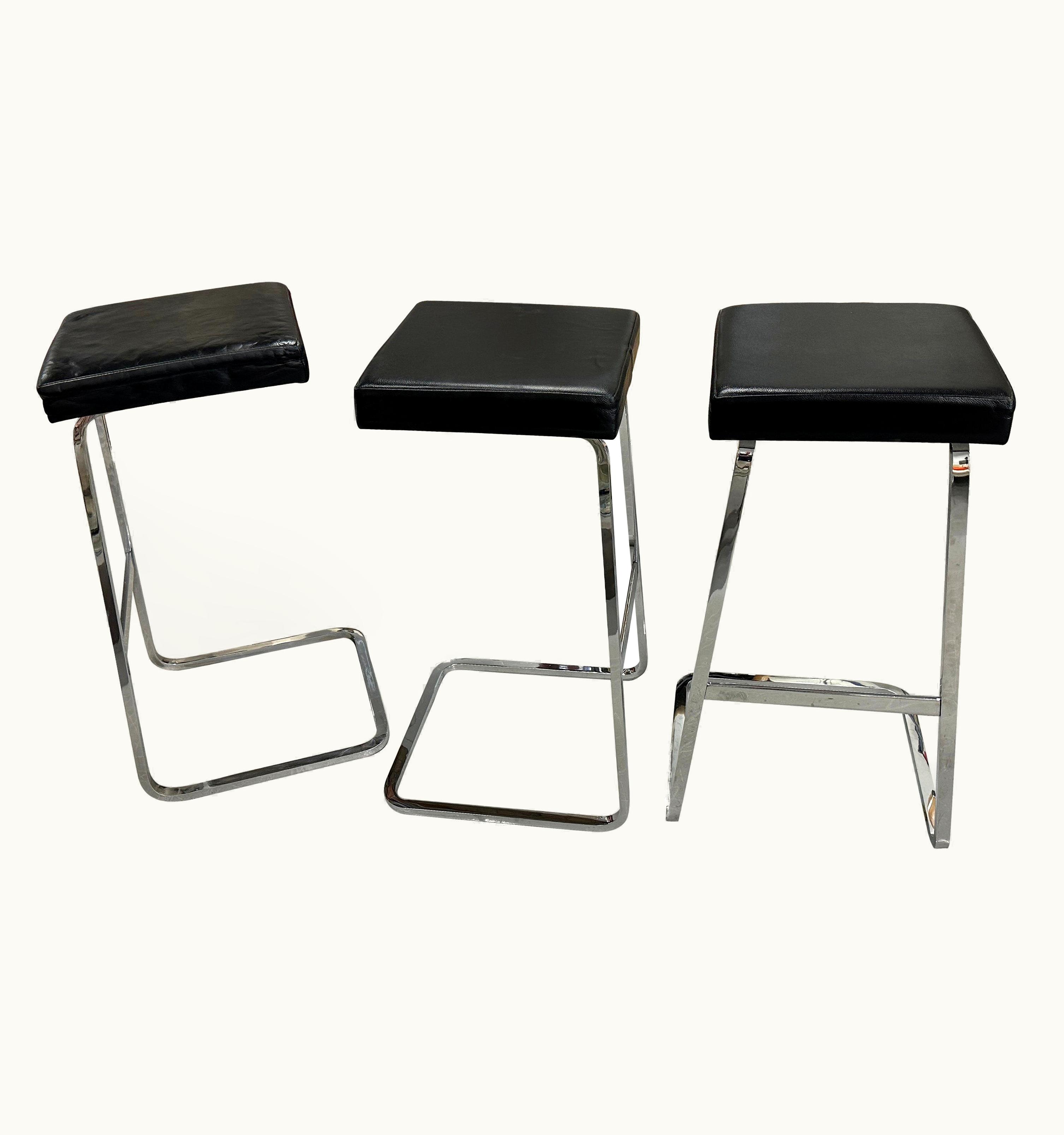 Ludwig Mies van der Rohe;Philip Johnson Ludwig Mies van der Rohe;Philip Johnson Knoll Miles Van Der Rohe Four Seasons Barstools