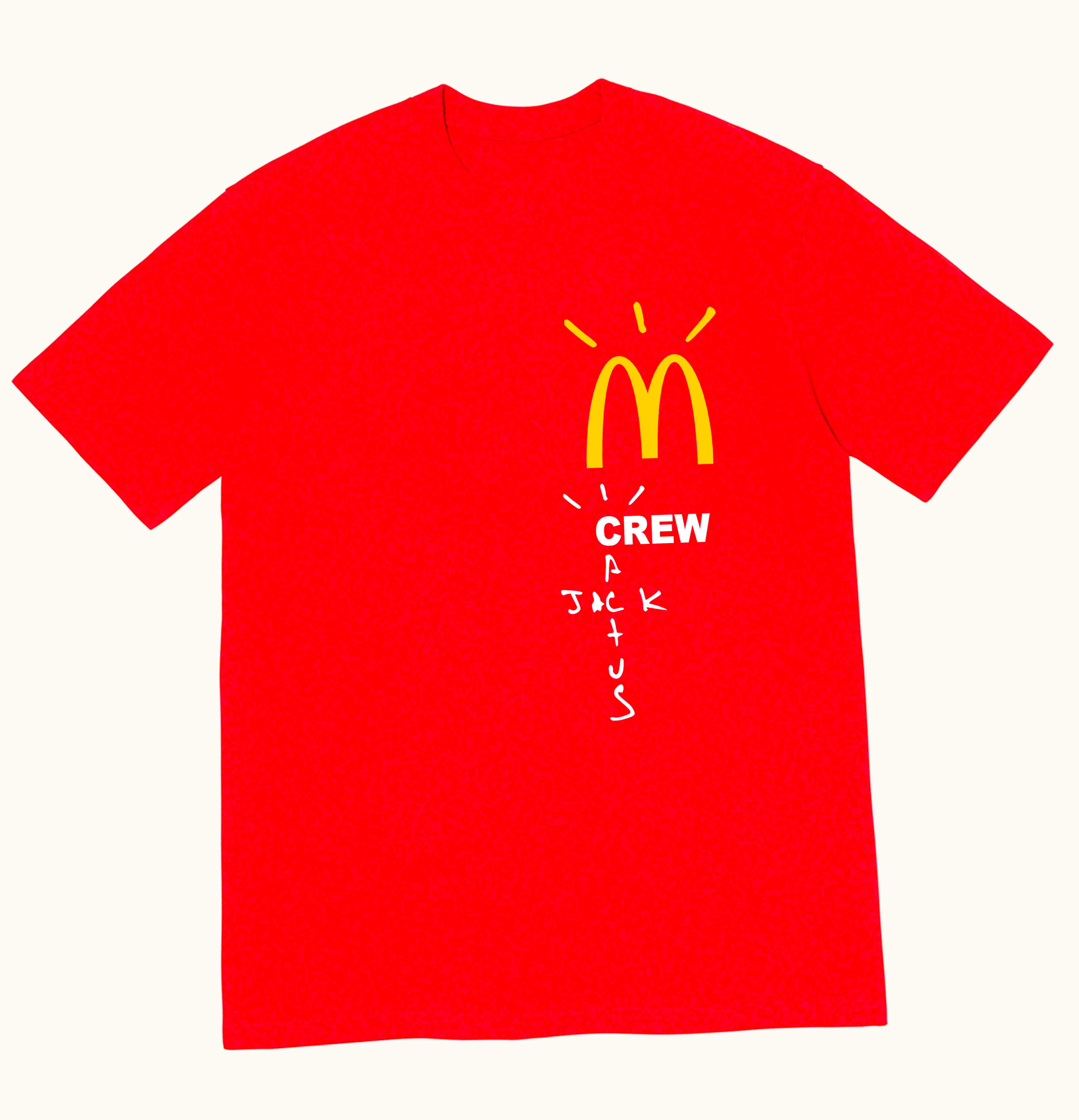Travis Scott Travis Scott x McDonalds Crew T Shirt Red