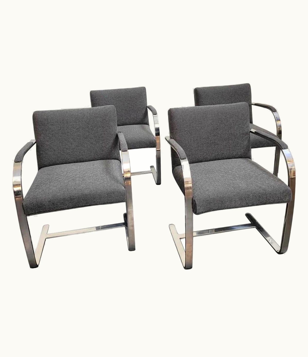 Ludwig Mies van der Rohe Ludwig Mies van der Rohe Set Of 4 Brno Chairs By Knoll