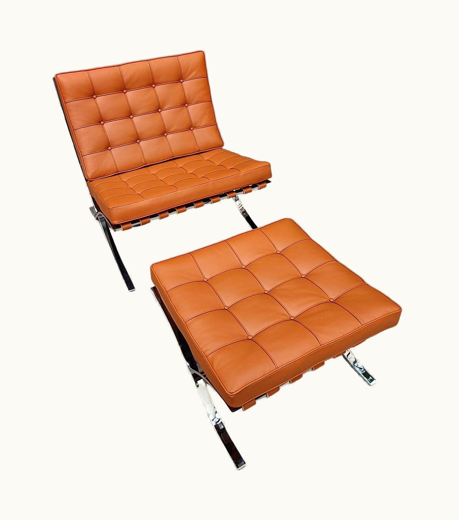 Ludwig Mies van der Rohe Ludwig Mies van der Rohe Mies Van Der Rohe, Fauteuil Barcelona Et Son Ottoman, 2020
