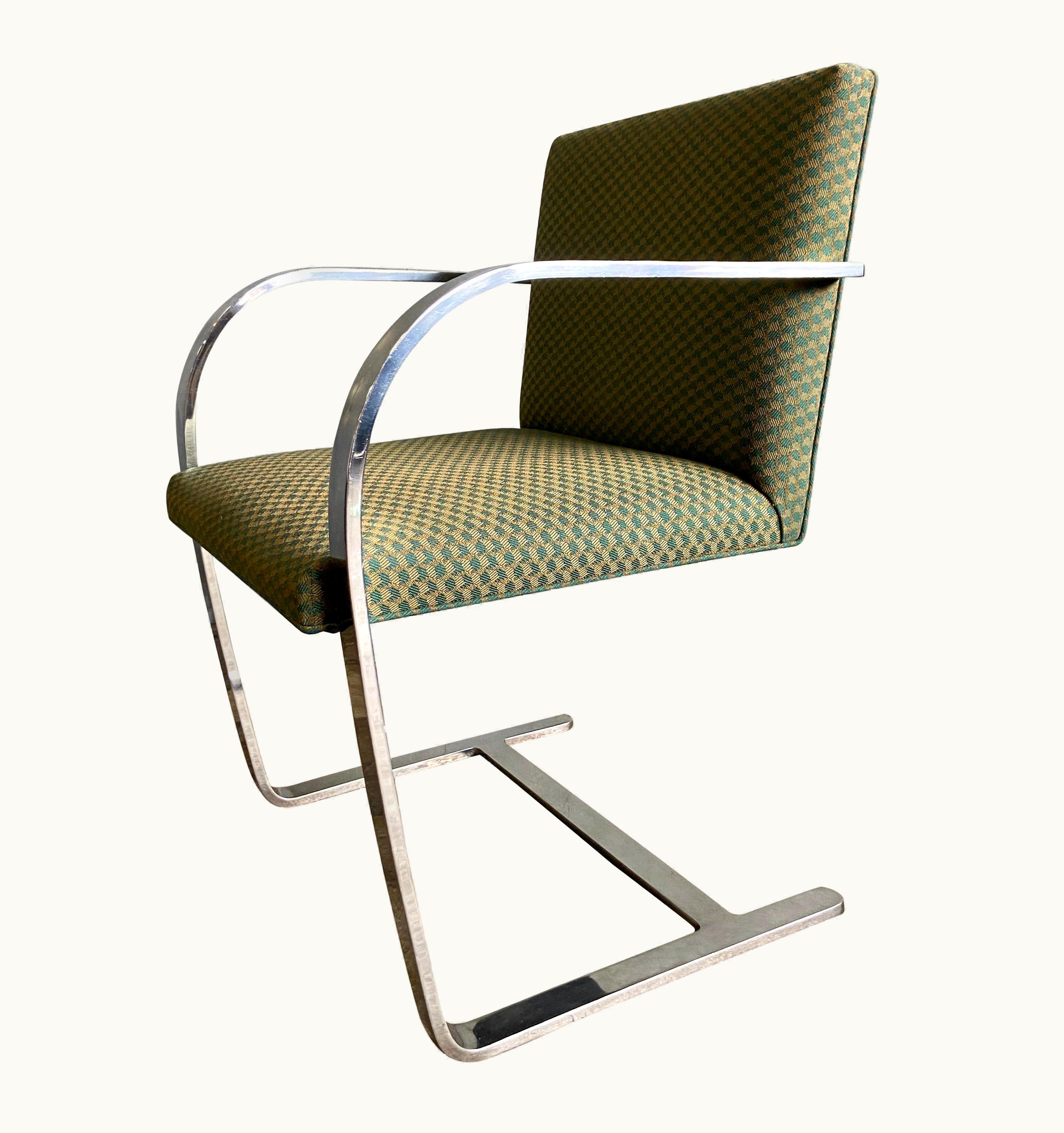 Ludwig Mies van der Rohe Ludwig Mies van der Rohe Midcentury Brno Armchairs For Knoll In Stainless Steel