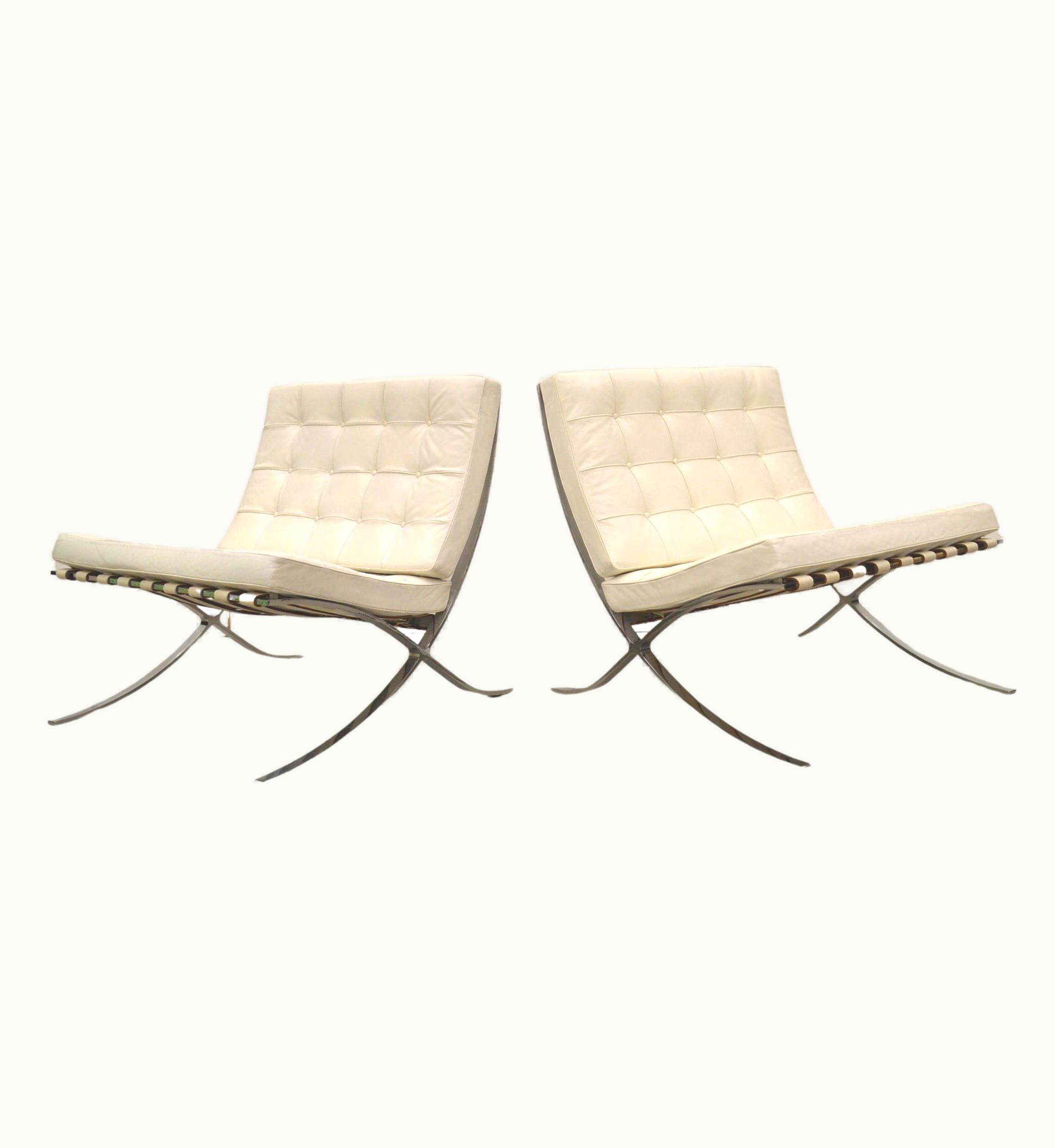 Ludwig Mies van der Rohe Ludwig Mies van der Rohe Ultra Rare 30th Knoll Anniversary Limited Edition Barcelona Chair No 45 & No 81