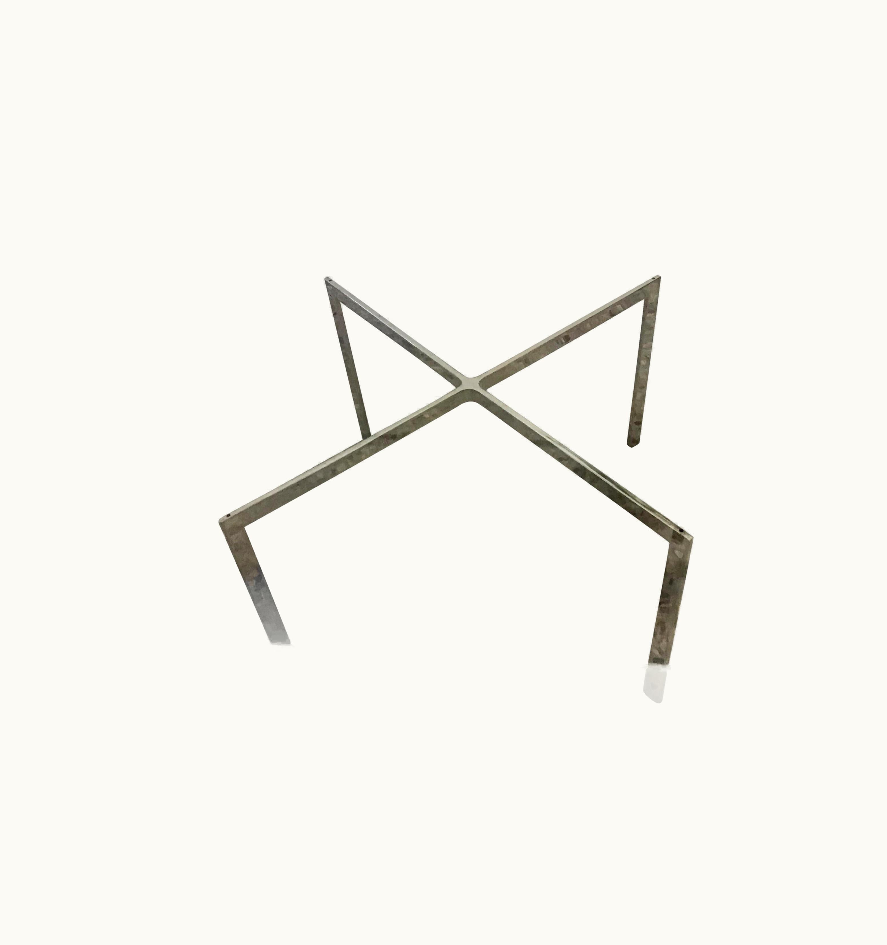 Mies van der Rohe Ludwig Mies Van Der Rohe Table Brass Crystal " Dessau", 1960