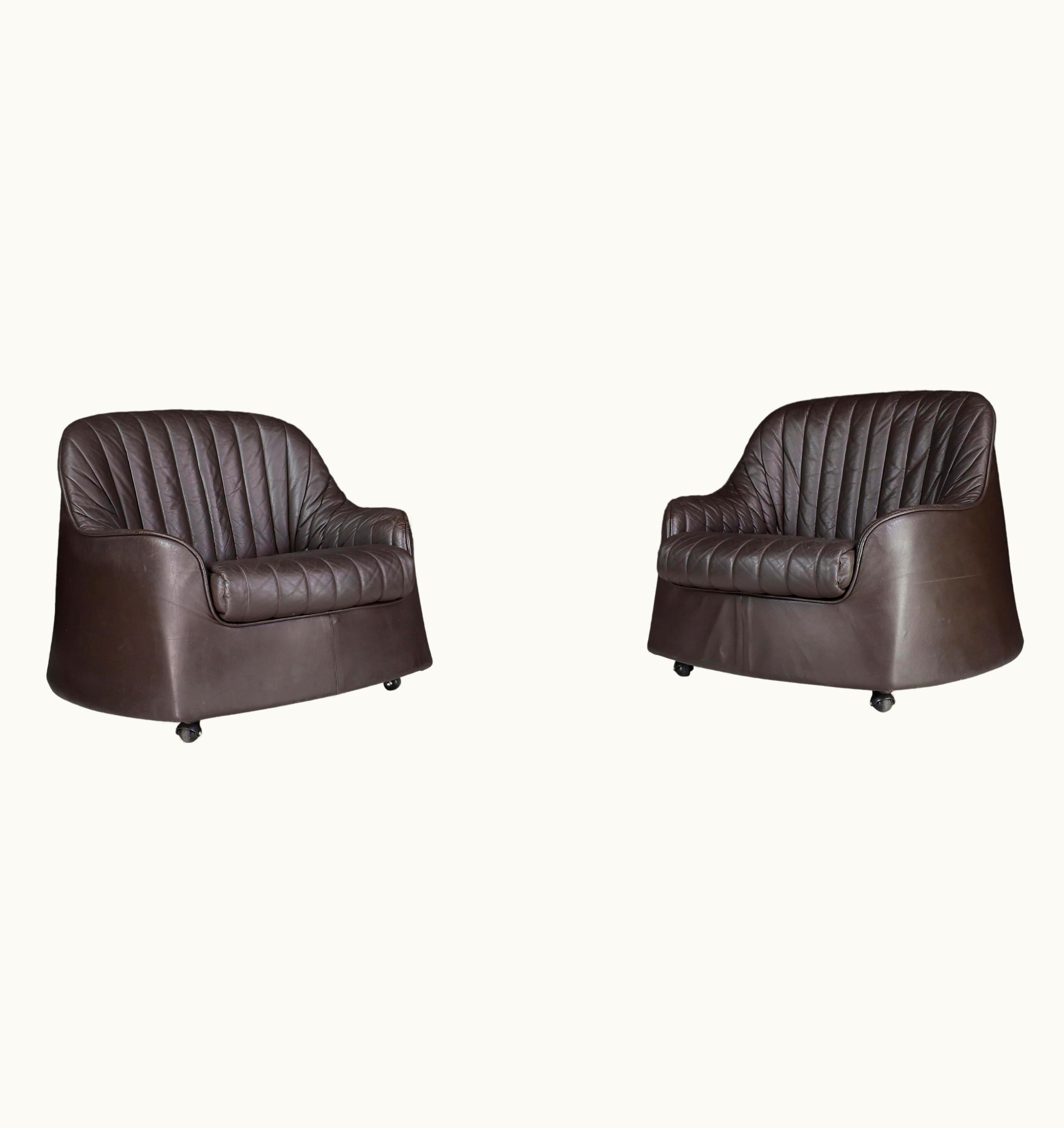 Afra & Tobia Scarpa Afra & Tobia Scarpa Cassina Ciprea Lounge Chairs By Tobia And Afra Scarpa, 1970s, Italy