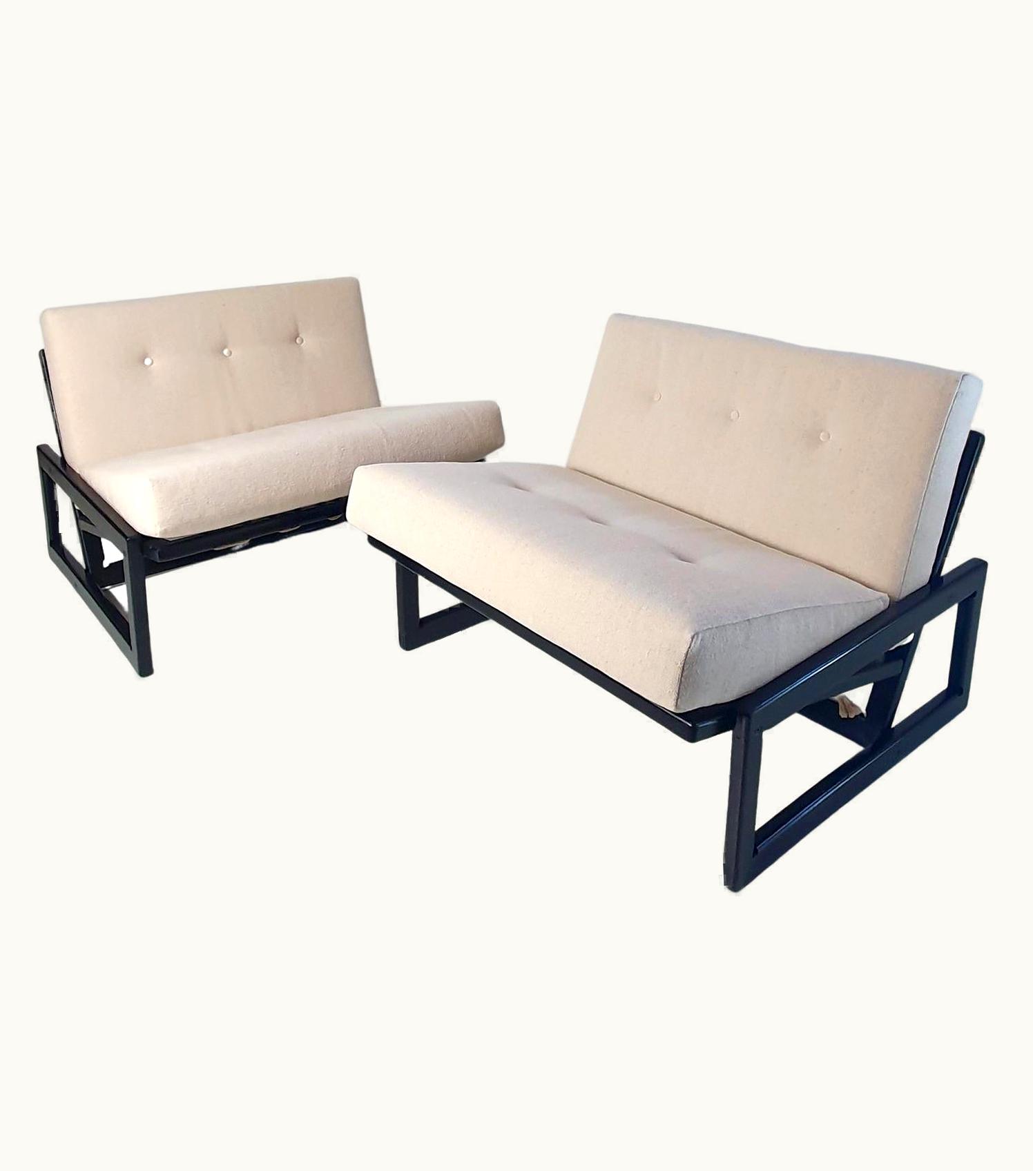 Afra & Tobia Scarpa Afra & Tobia Scarpa Mid-Century Lounge Chairs Carlotta By Scarpa For Cassina, Italy