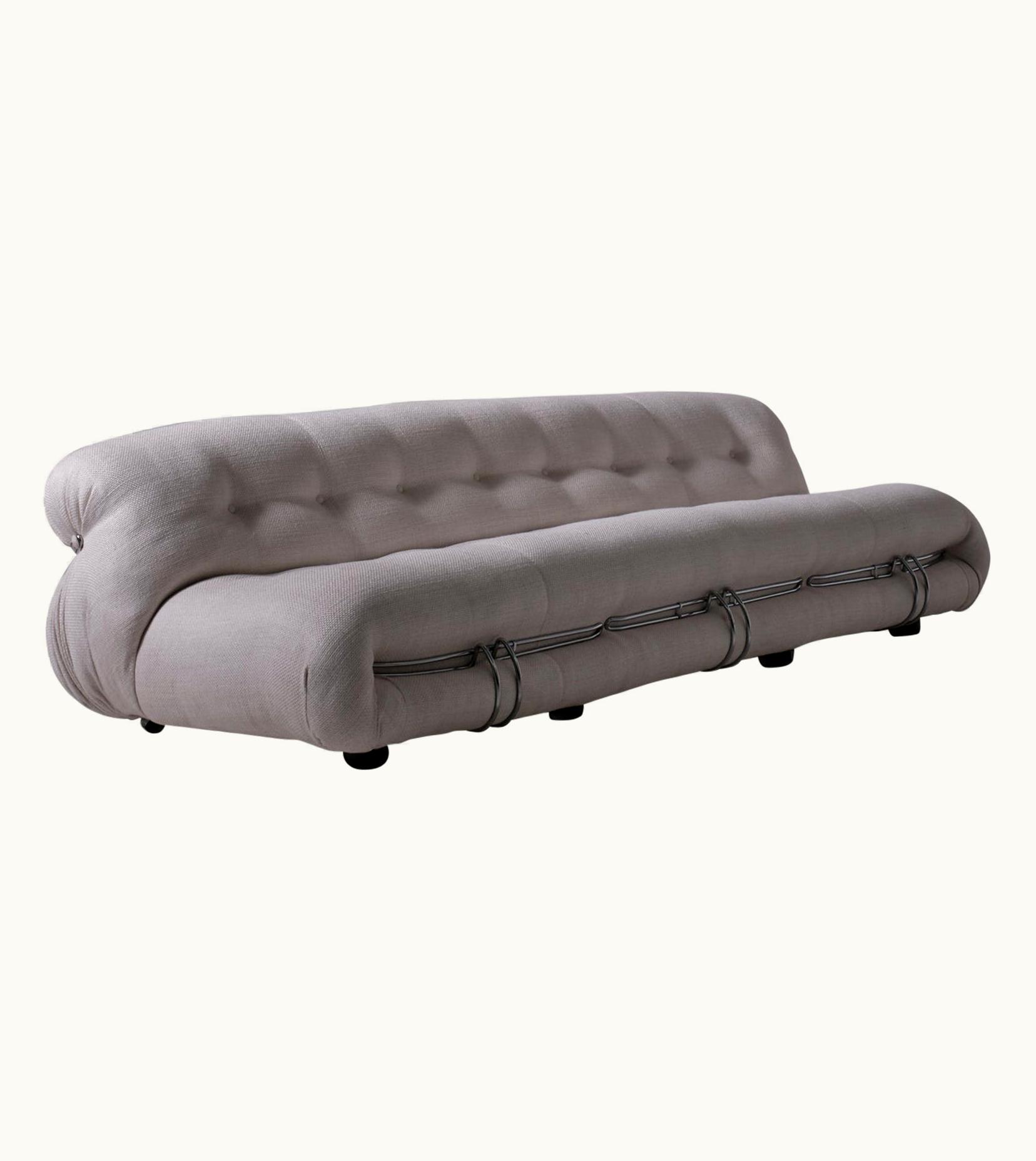 Afra & Tobia Scarpa Afra & Tobia Scarpa Soriana Three Seater Sofa By Afra & Tobia Scarpa For Cassina, Italy 1969