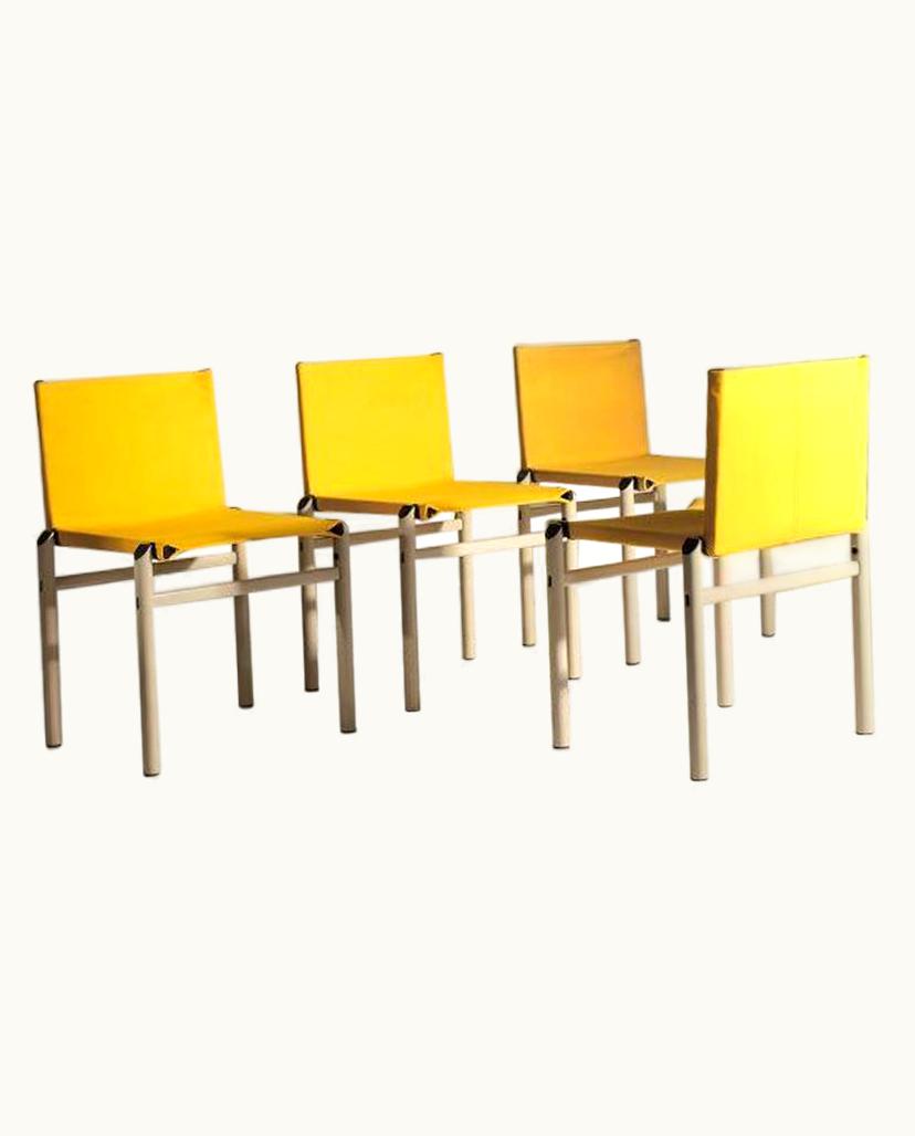 Afra & Tobia Scarpa Afra & Tobia Scarpa Four Italian Mastro Chairs By Afra & Tobia Scarpa, C.1970s