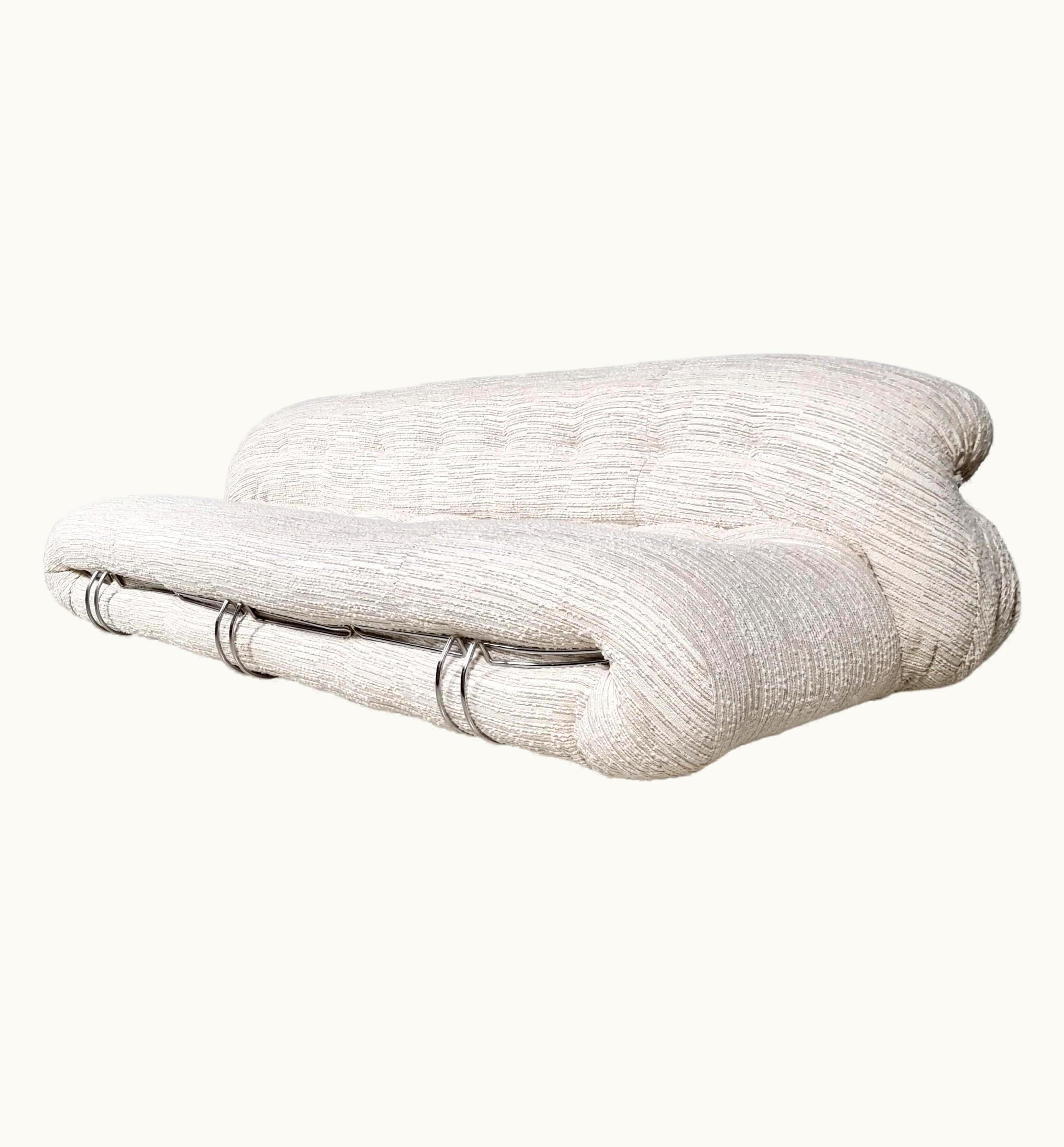 Afra & Tobia Scarpa Afra & Tobia Scarpa Soriana Three-Seat Sofa By Afra & Tobia Scarpa For Cassina, Italy, 1970s